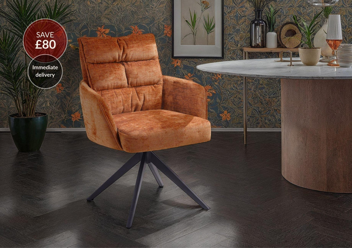 Paloma 360° Auto-Return Swivel Dining Chair