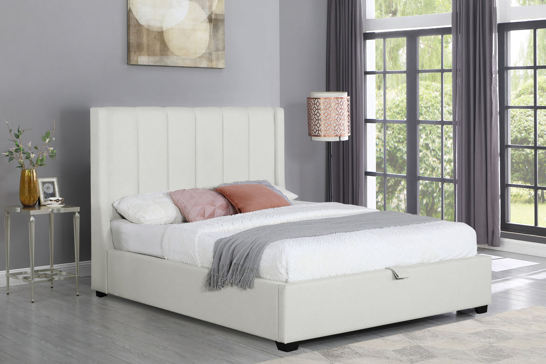 Angled view of the Savoy Ottoman Bed Frame in a room