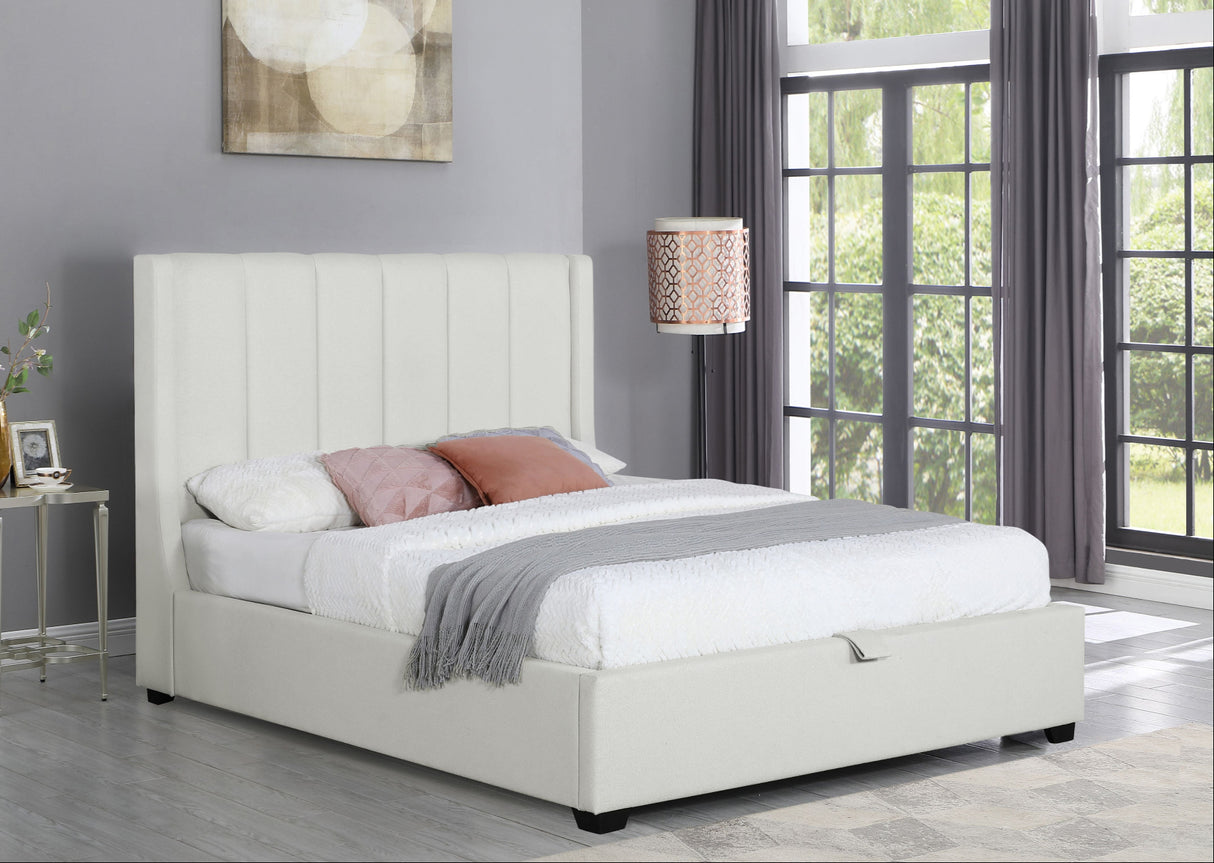 Angled view of the Savoy Ottoman Bed Frame in a room