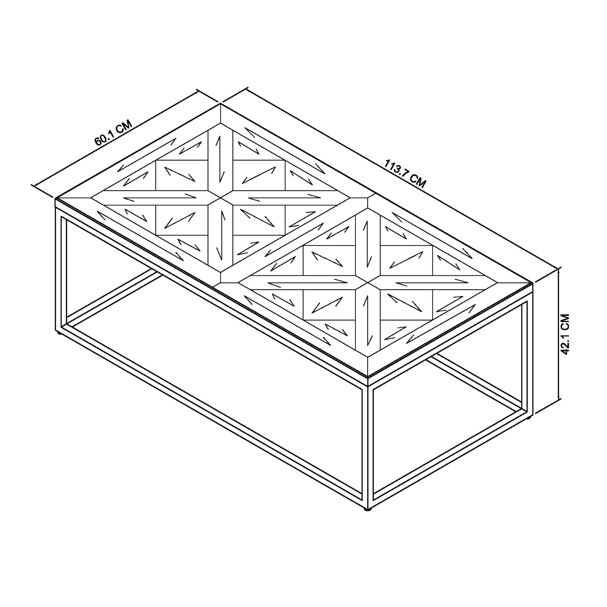 Lindos Fumed Oak Coffee Table