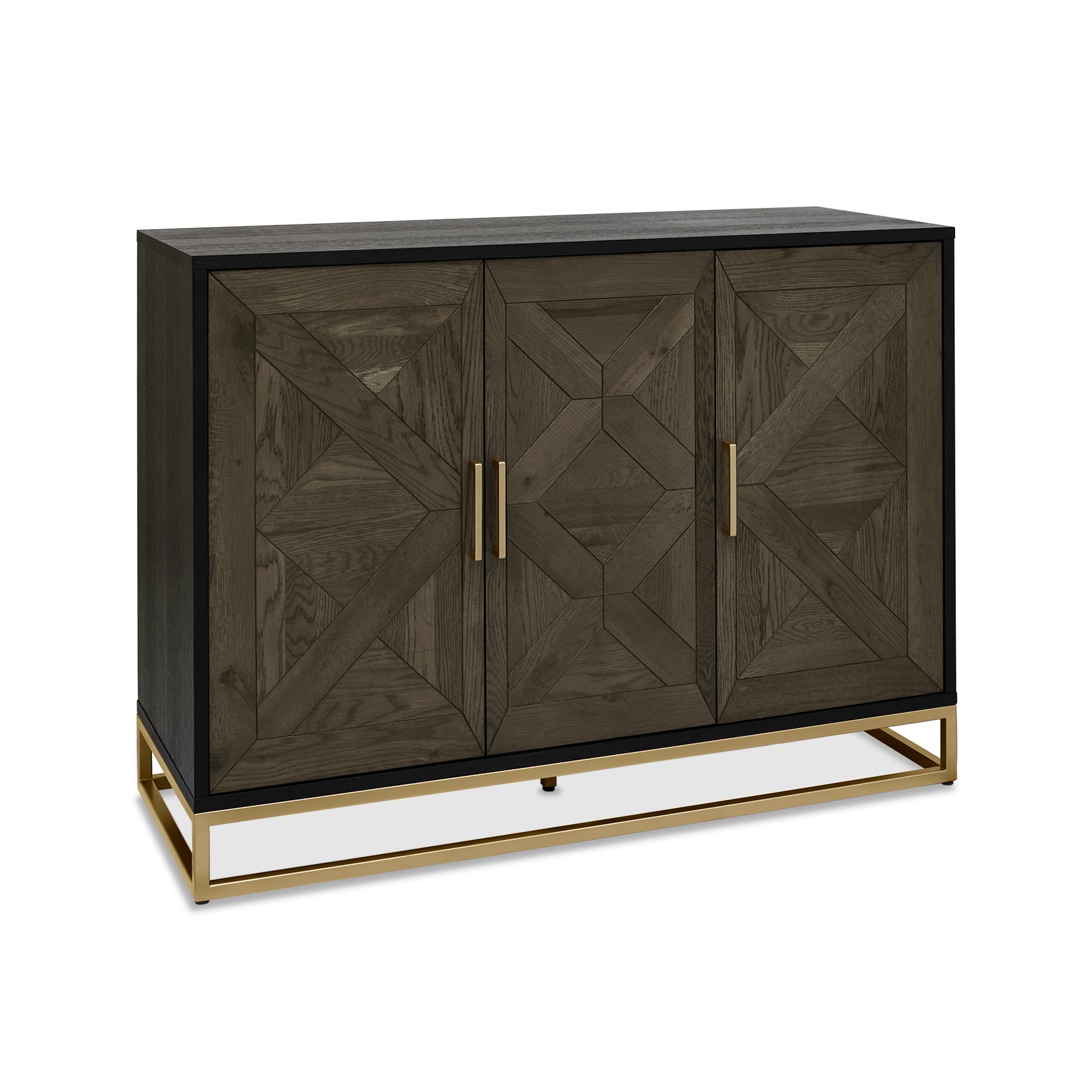 Lindos Fumed Oak Narrow Sideboard