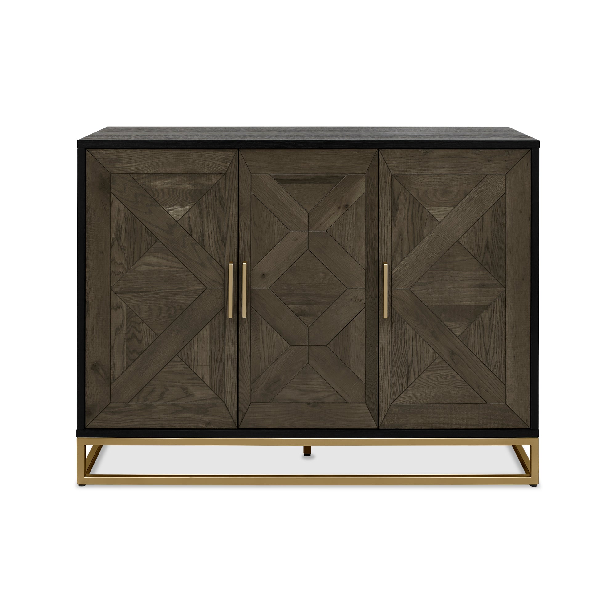 Lindos Fumed Oak Narrow Sideboard