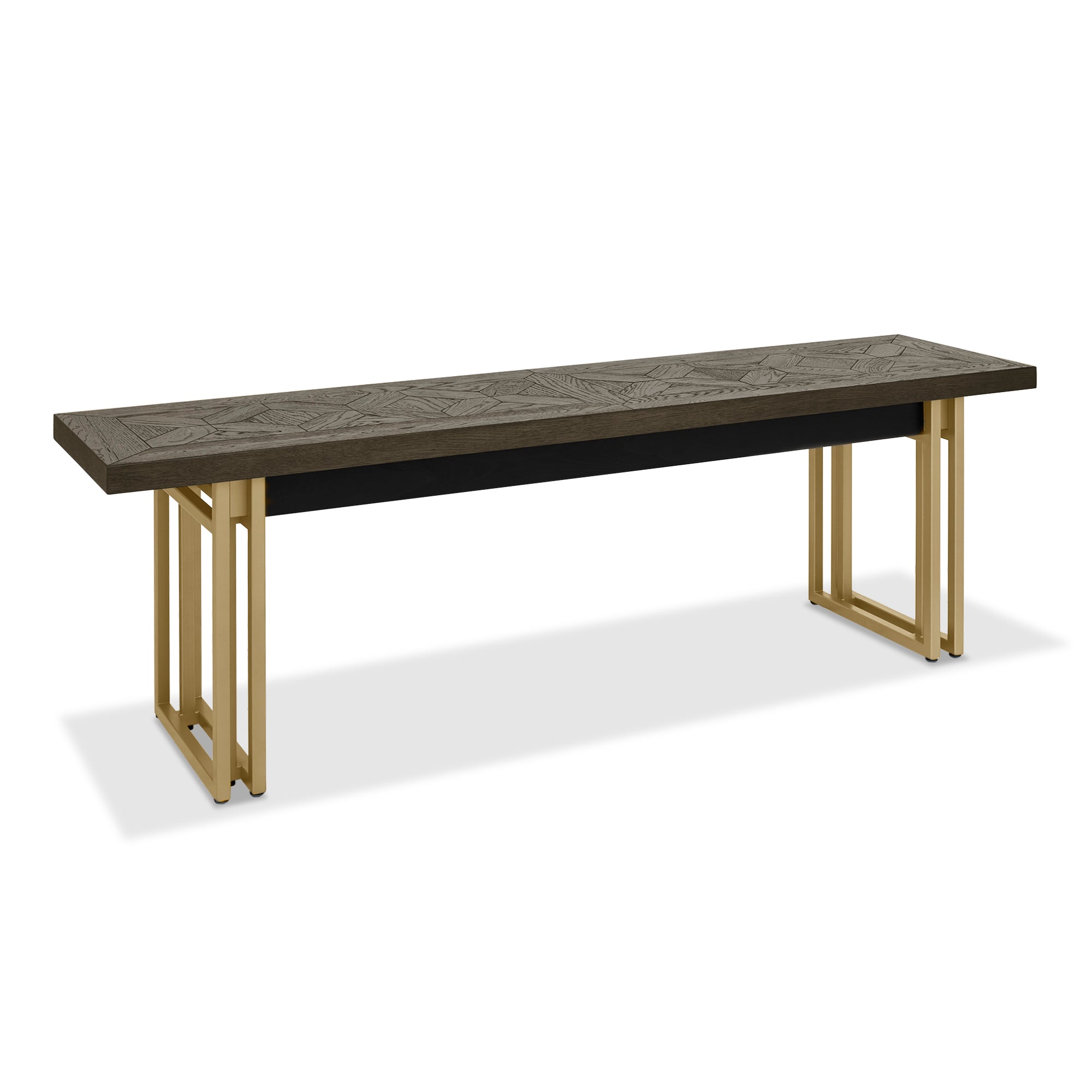 Lindos Fumed Oak Wooden Bench