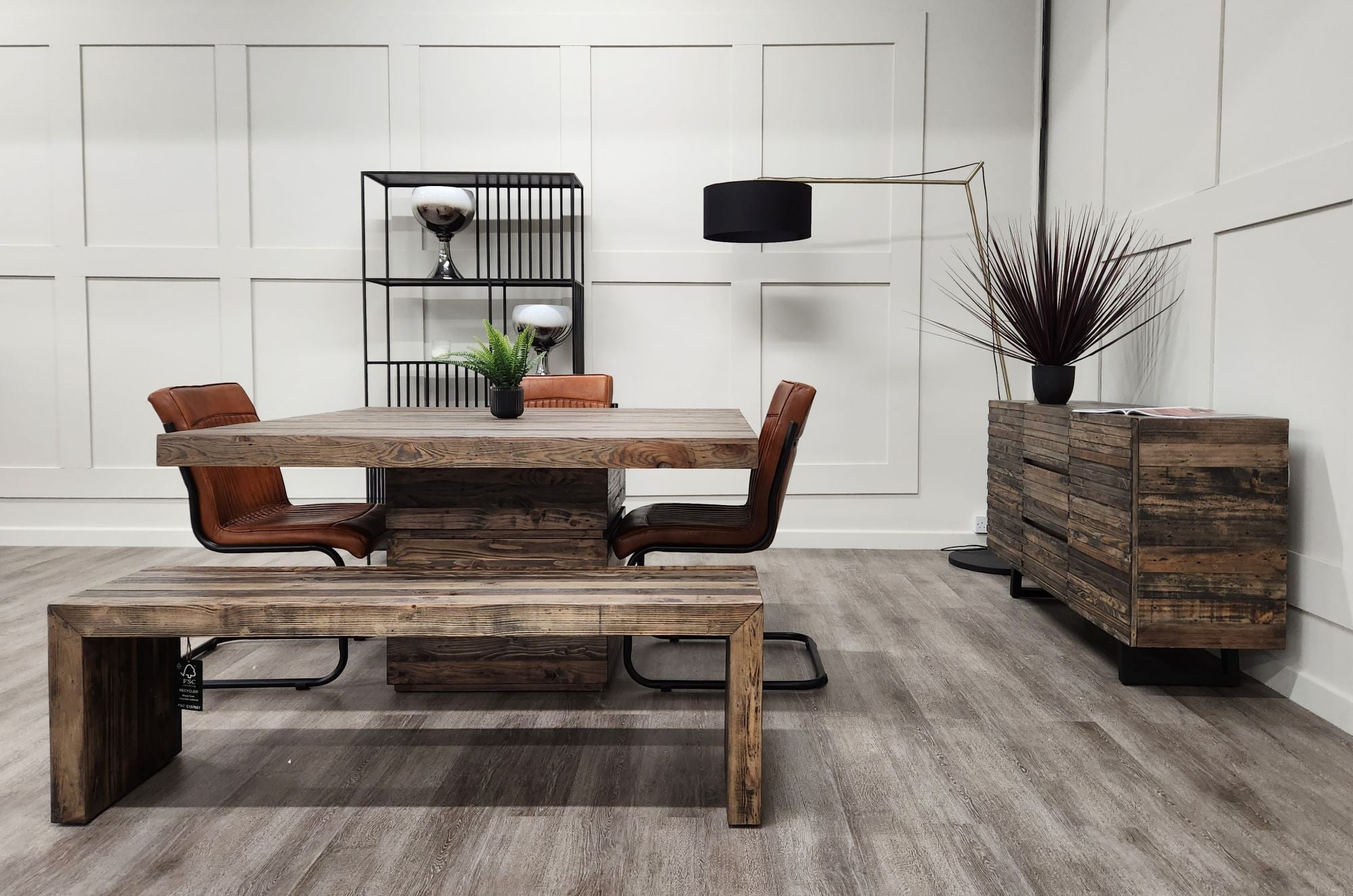 Yokohama Reclaimed Timber Square Dining Table