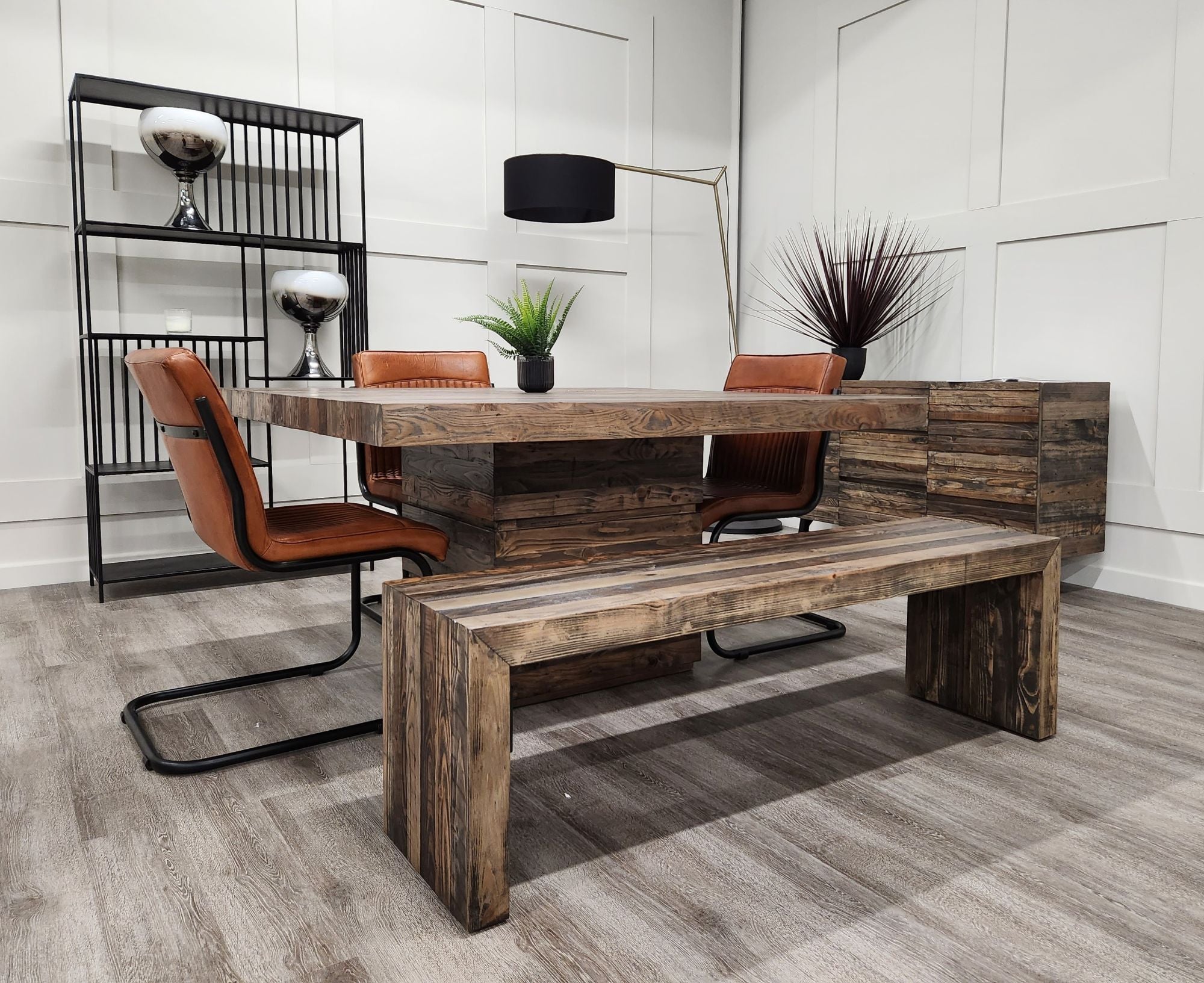 Yokohama Reclaimed Timber Square Dining Table