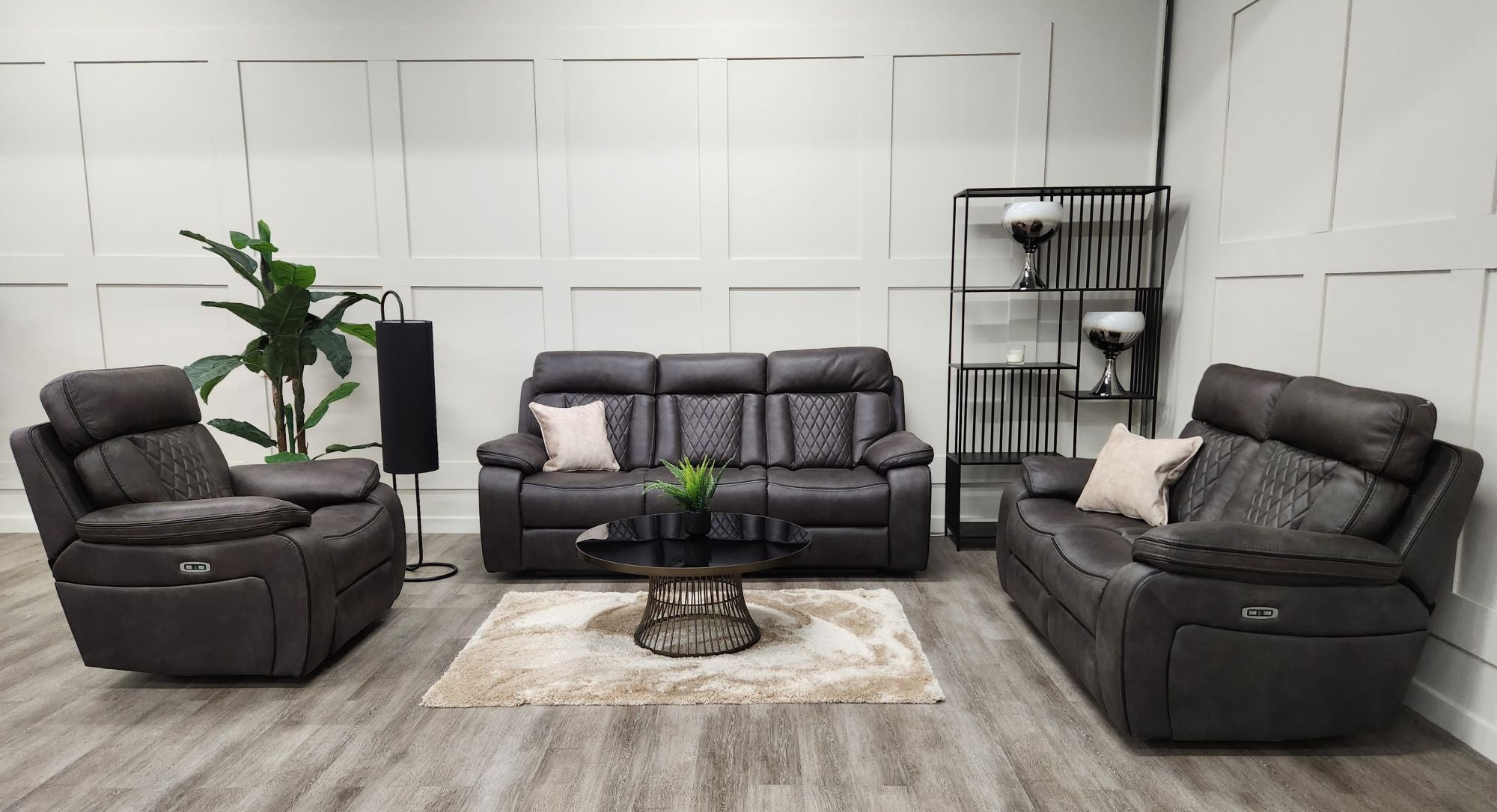 Kobe Power Recliner Armchair with USB Charging - Elegant Design & Supreme Comfort