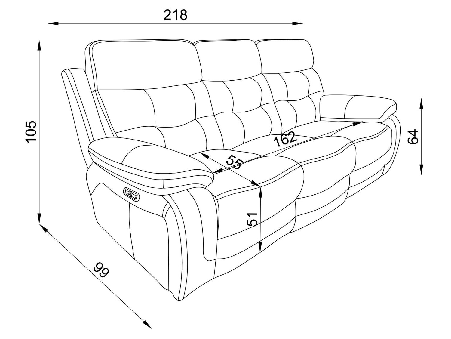 Endurance 3 Seater Power