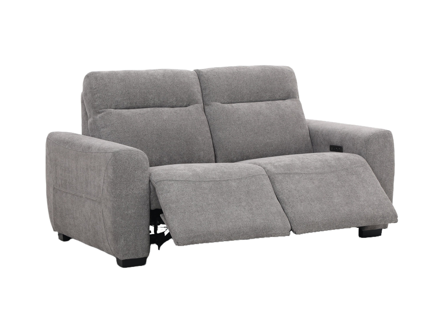 Angled view of the Florida 2 Seater Recliner Sofa in its reclined position