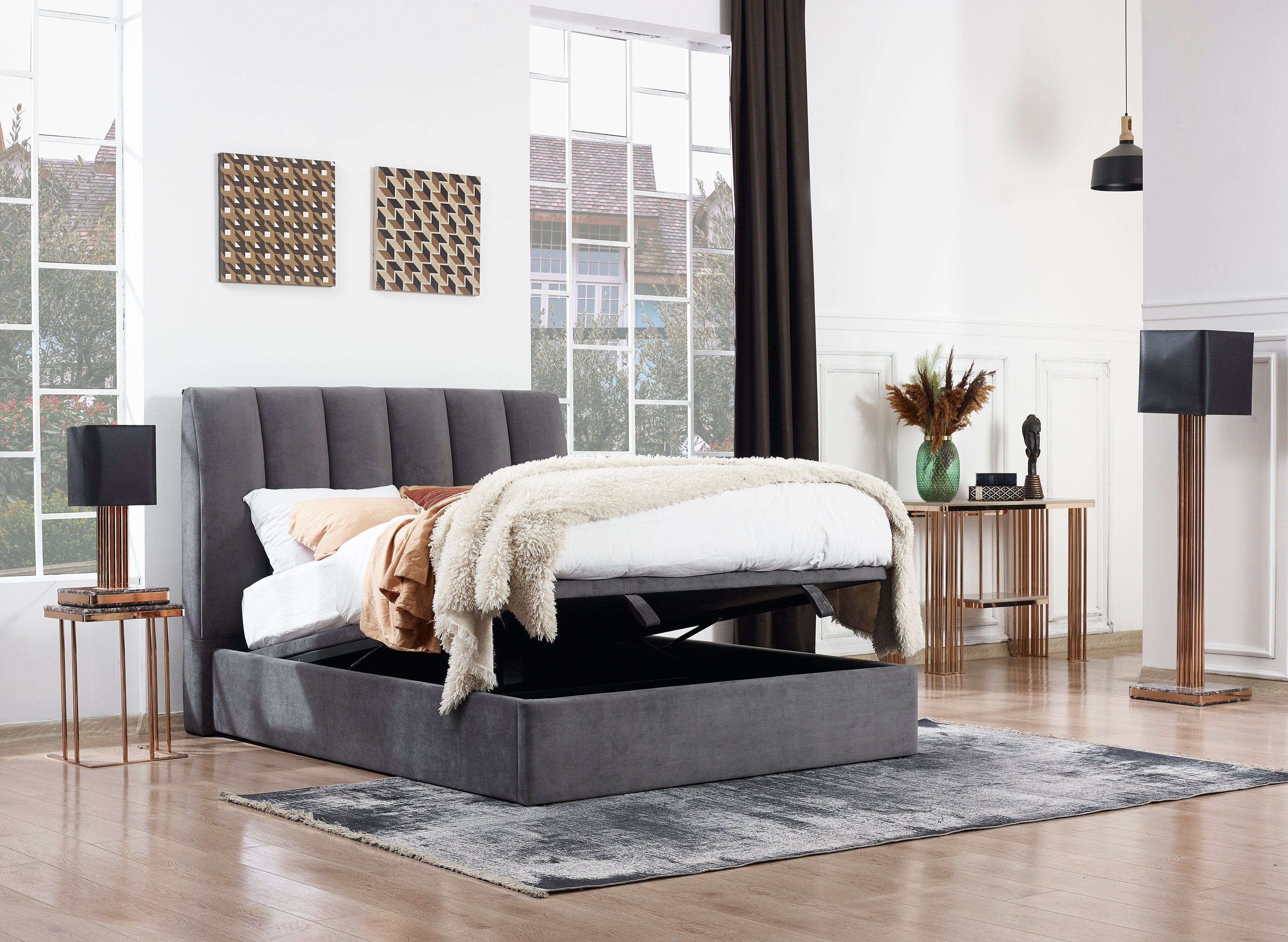 Carlos Double Ottoman Bed Frame