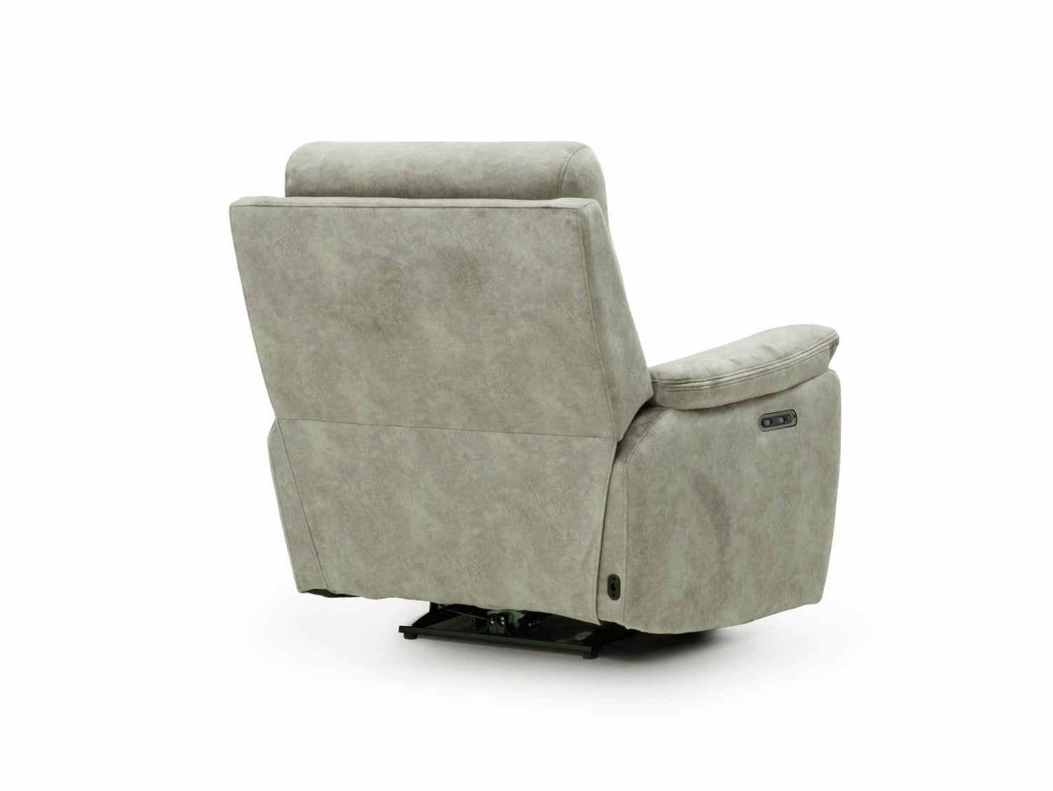 Rome Recliner Chair with USB - Marble Charcoal Grey