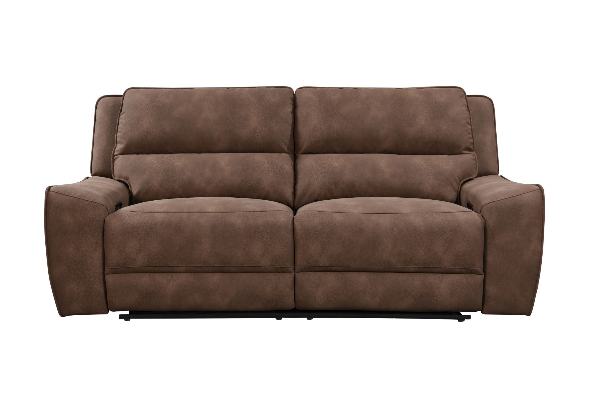 Delange reclining power sofa with adjustable headrests and storage in deals armrests black