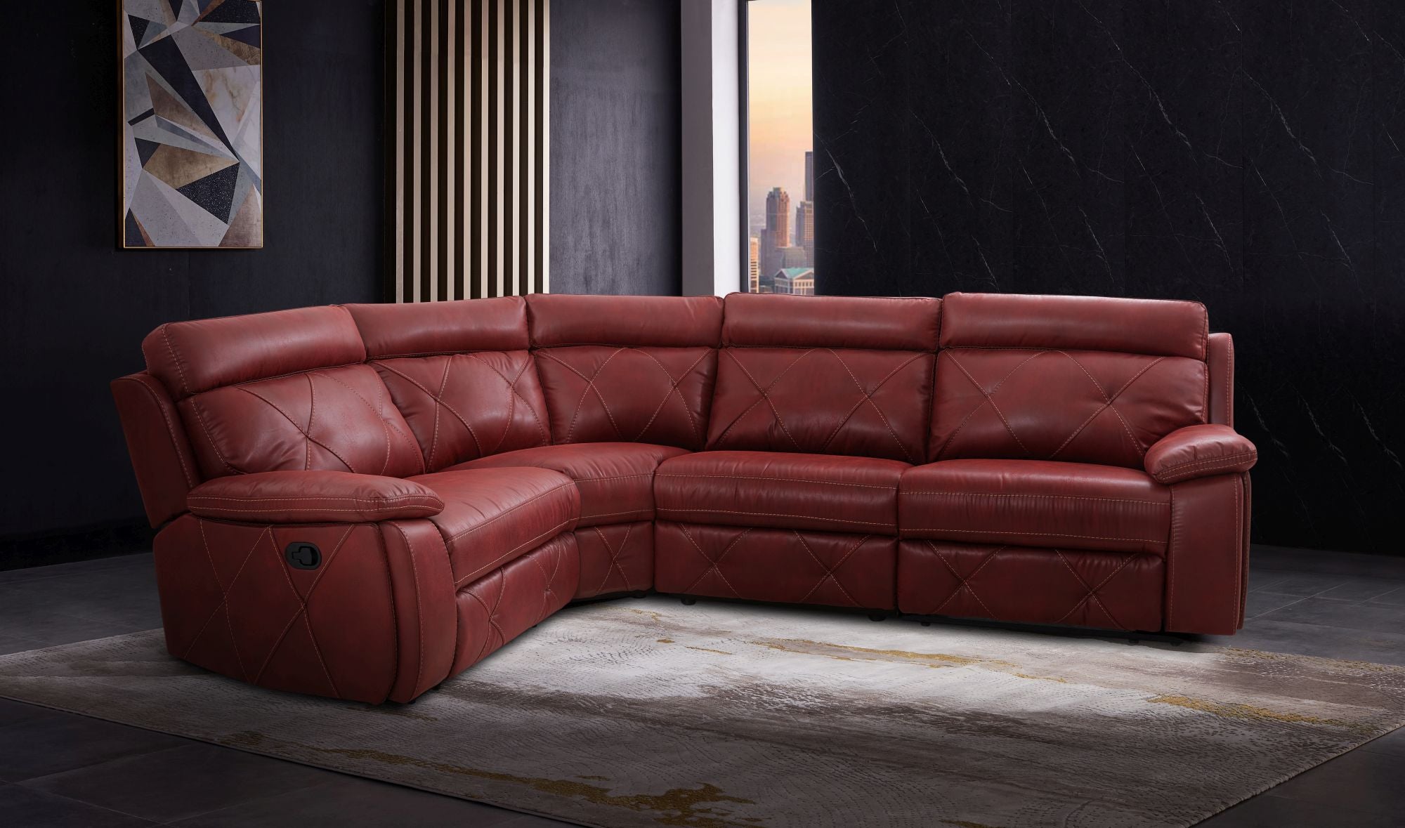 Bordo Manual Recliner Corner Sofa