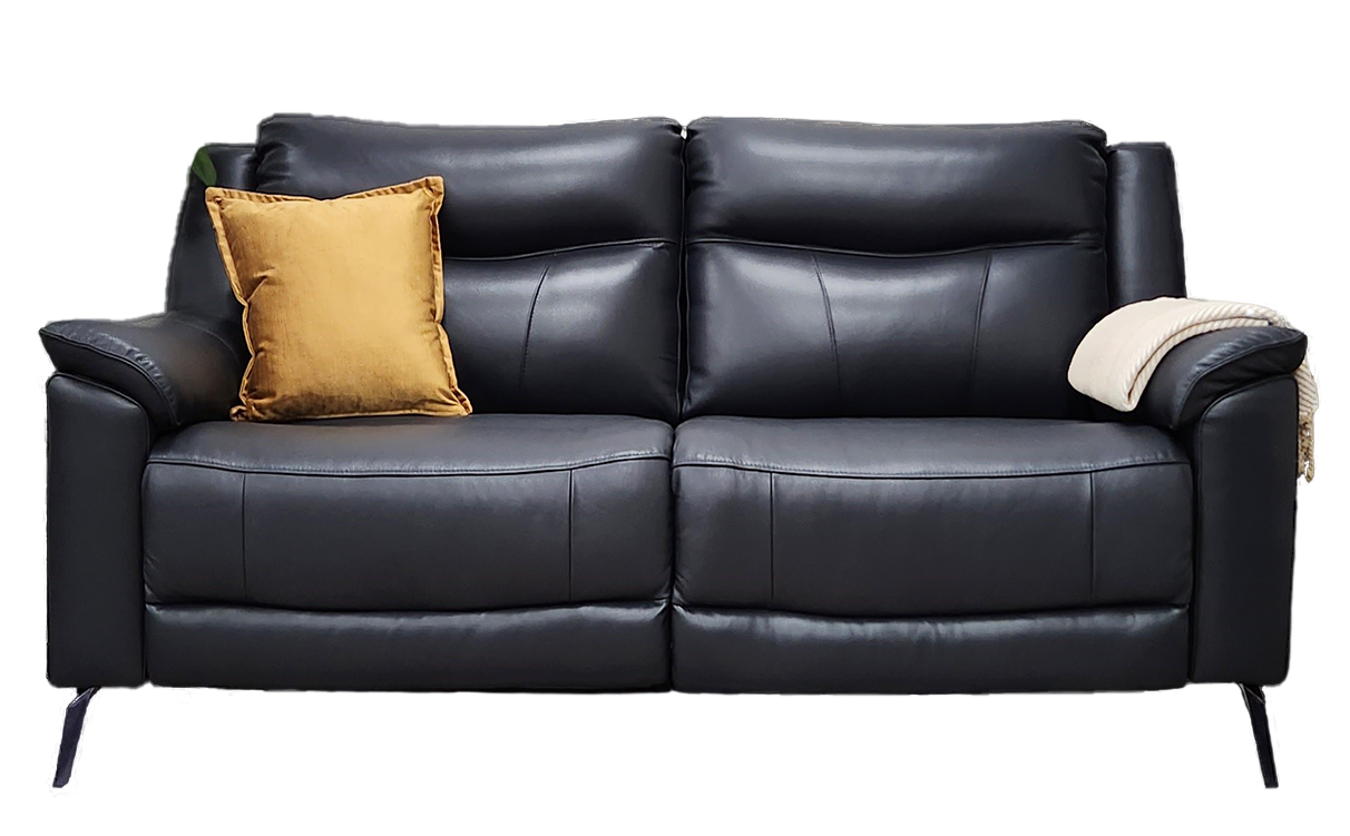 Arles Leather 3 Seater Power Recliner