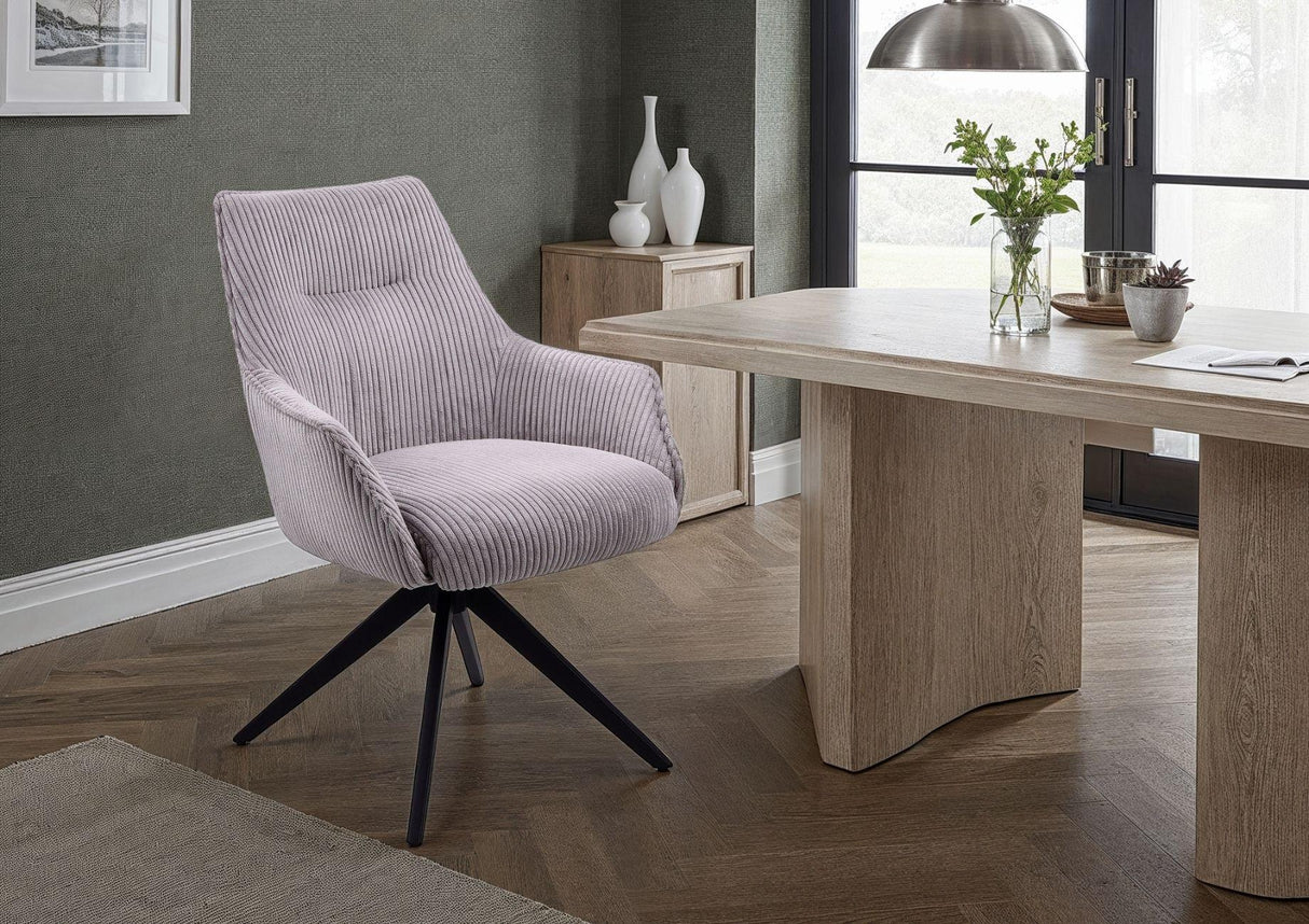 Bianca 360° Auto-Return Swivel Dining Chair
