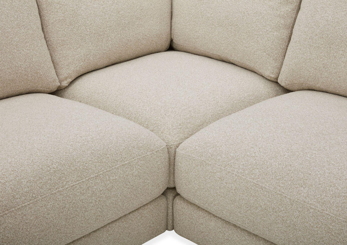 Cloud 2 Corner 2 Modular Static Sofa with Stool