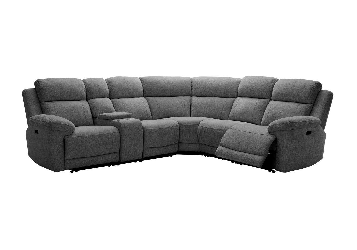 Chloe 2 Corner 2 Power Recliner Sofa with Console