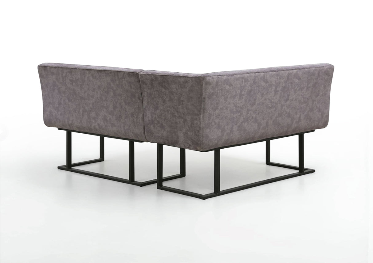 Ebony Dining Set with Bench and Ceramic Table