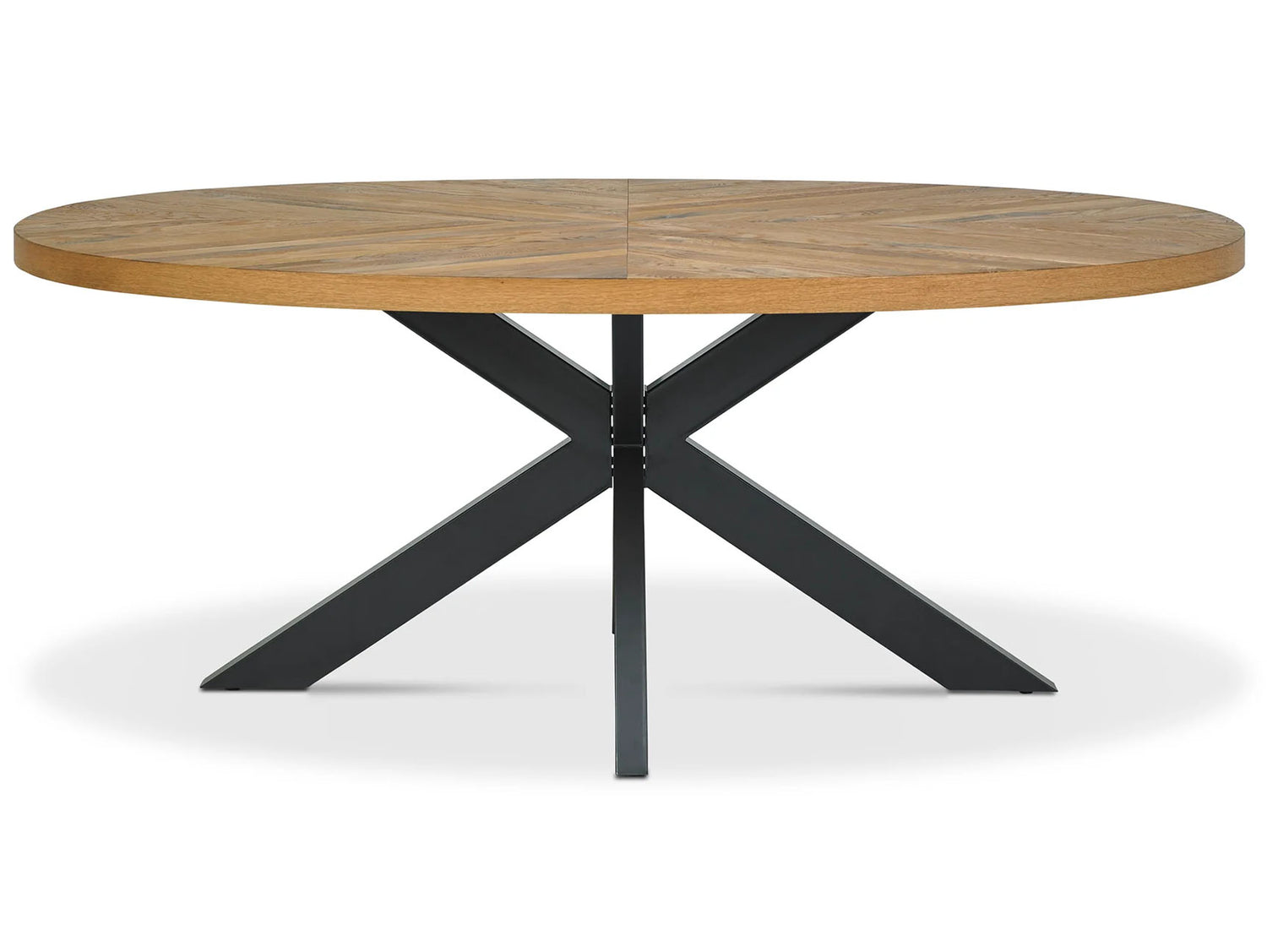 Elliot Rustic Oak Oval Dining Table