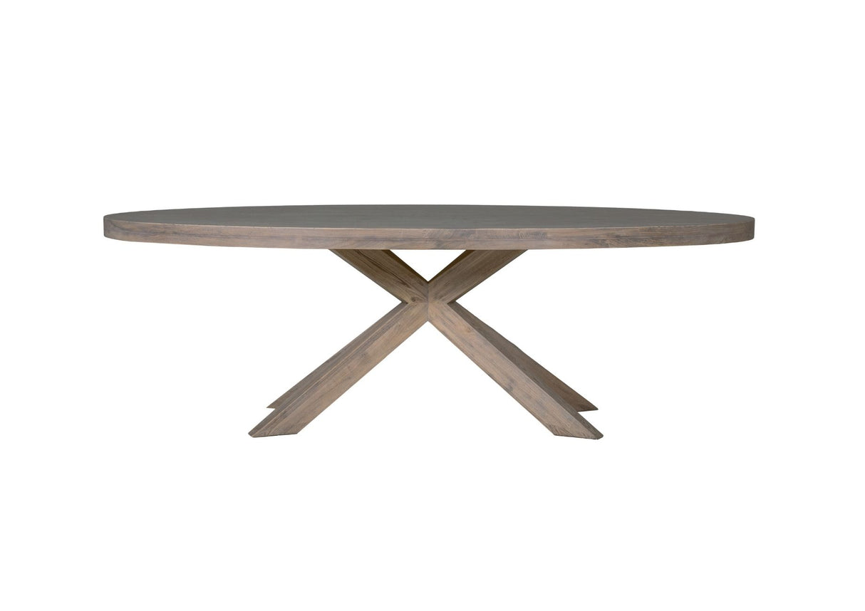 Falcon Dining Table Oval 2350 - Smoked Oak