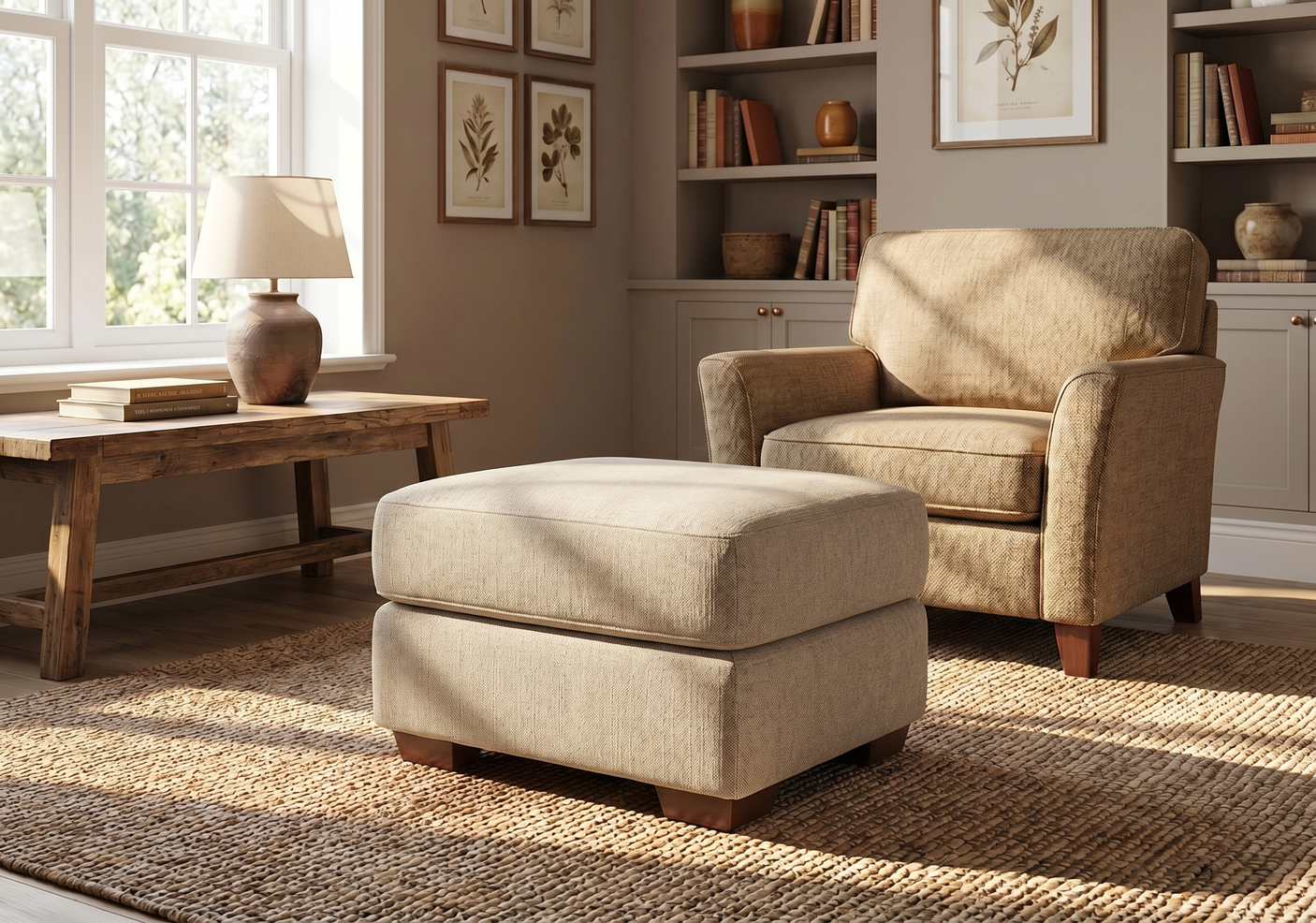 Galloway Small Footstool