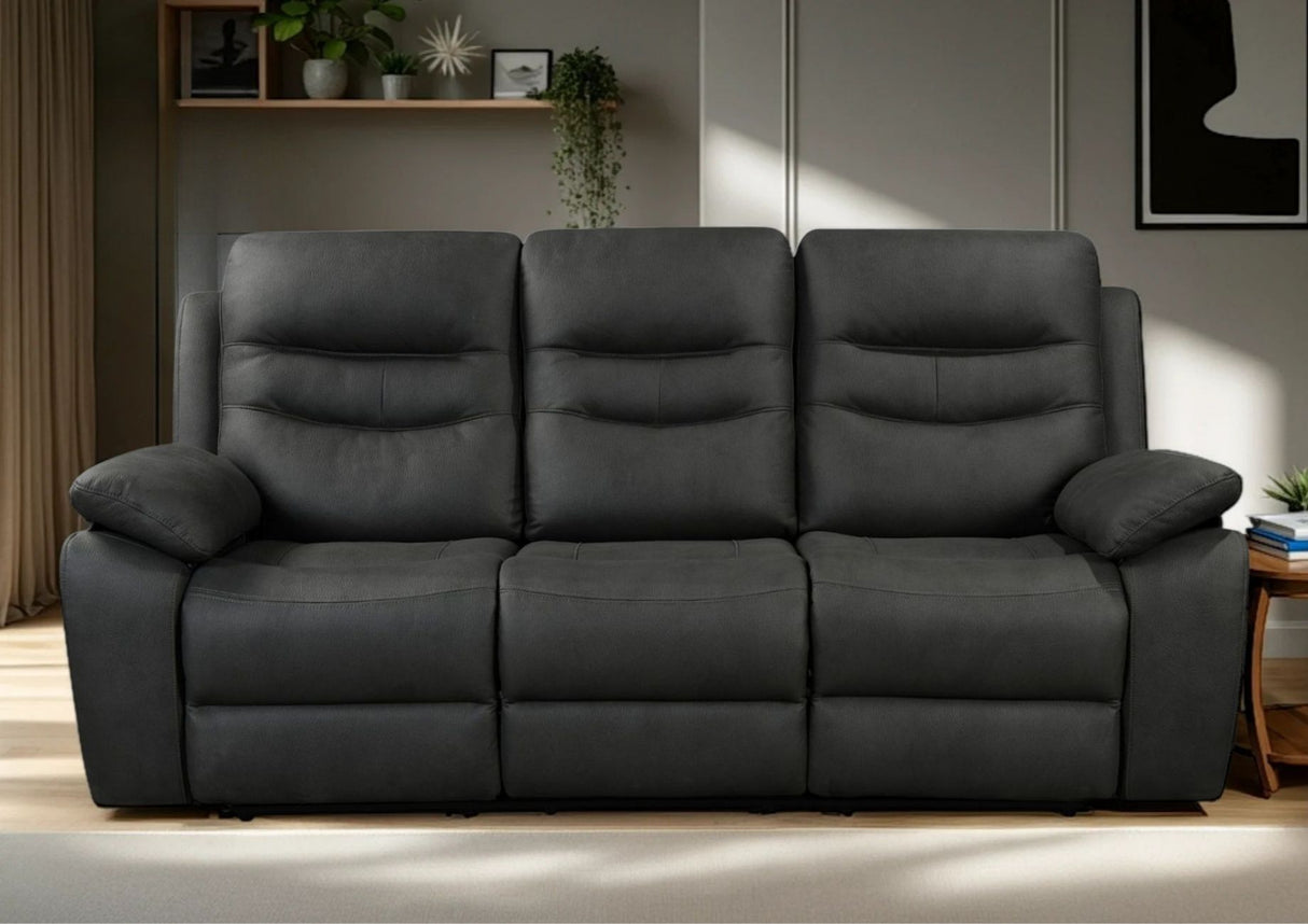 Fuji 3 Seater Recliner Sofa with Power Headrest, USB & USC