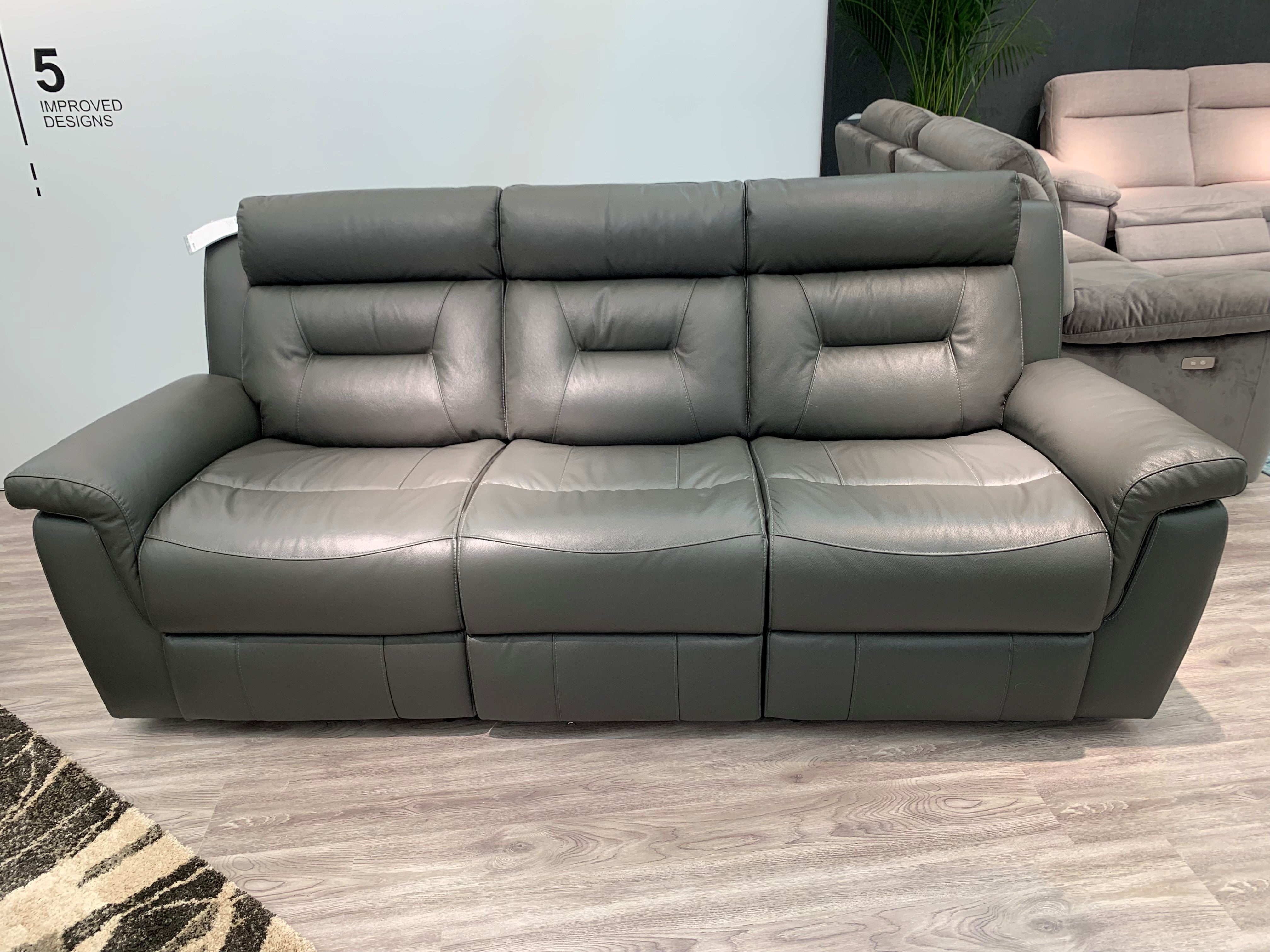Milan 3 Seater Sofa With Power Recliner and USB port