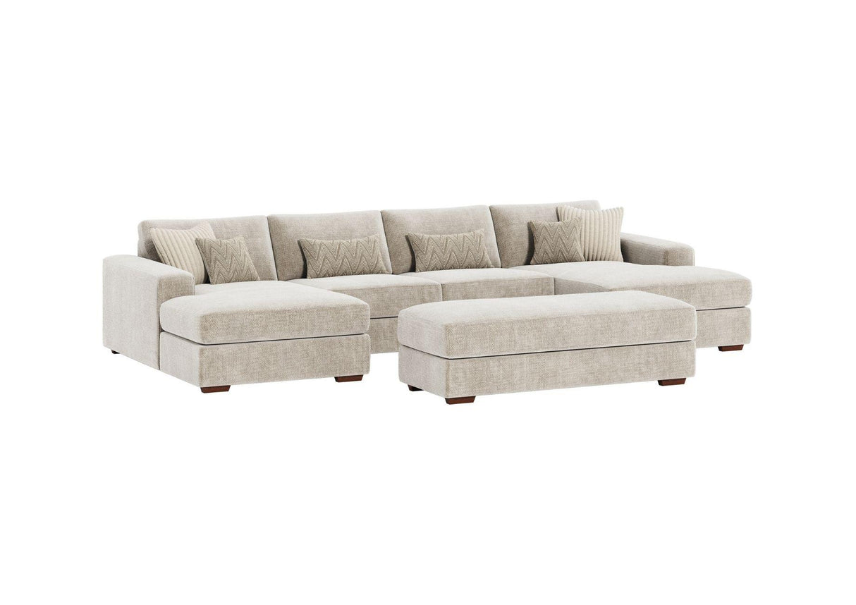 Kallis U-Shape Corner Sofa (Footstool Sold Separately)