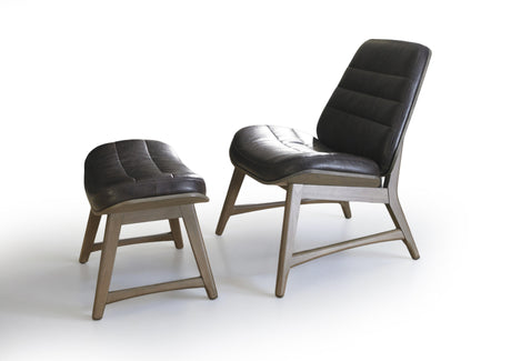 Heritage Leather Chair + Footstool (Package Deal)