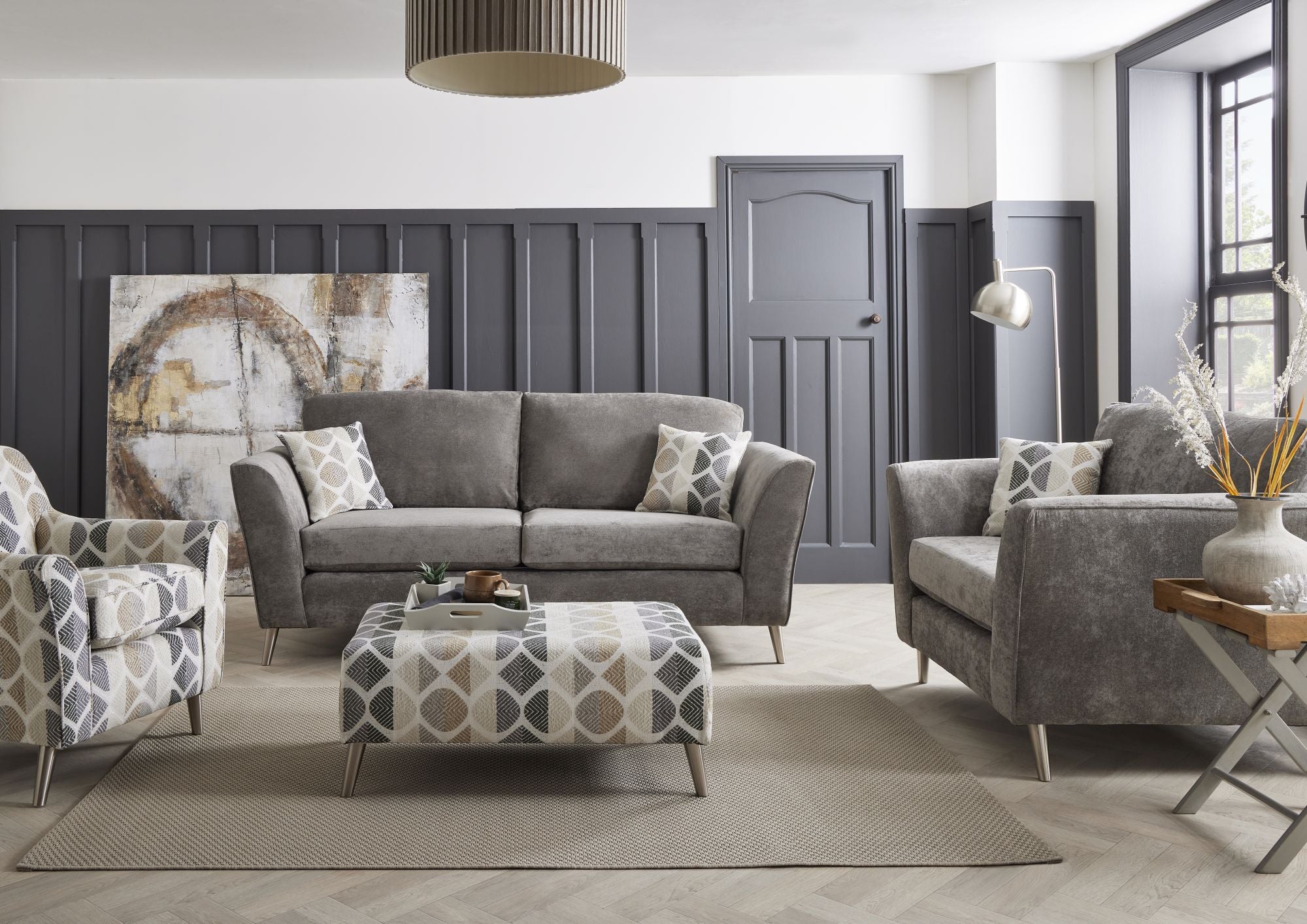 Lena 3 Seater Sofa High Back