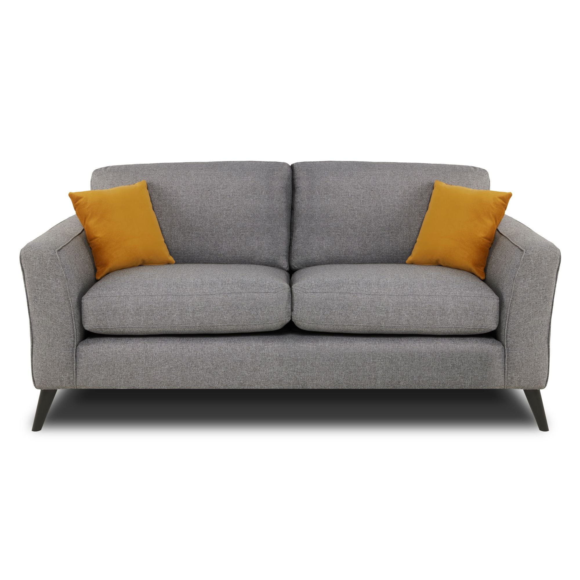 Libby 3 seater in charcoal shown face on with a white background