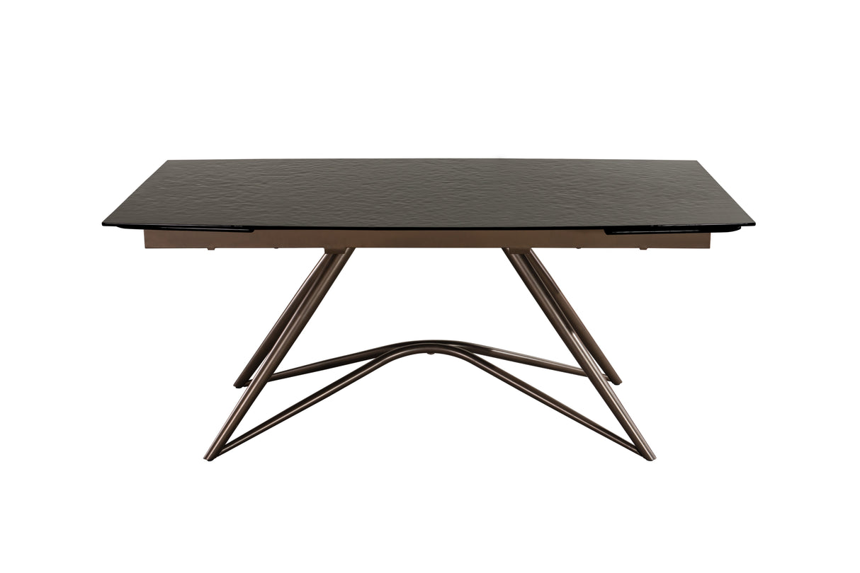 Louvre Fused Glass Extending Dining Table