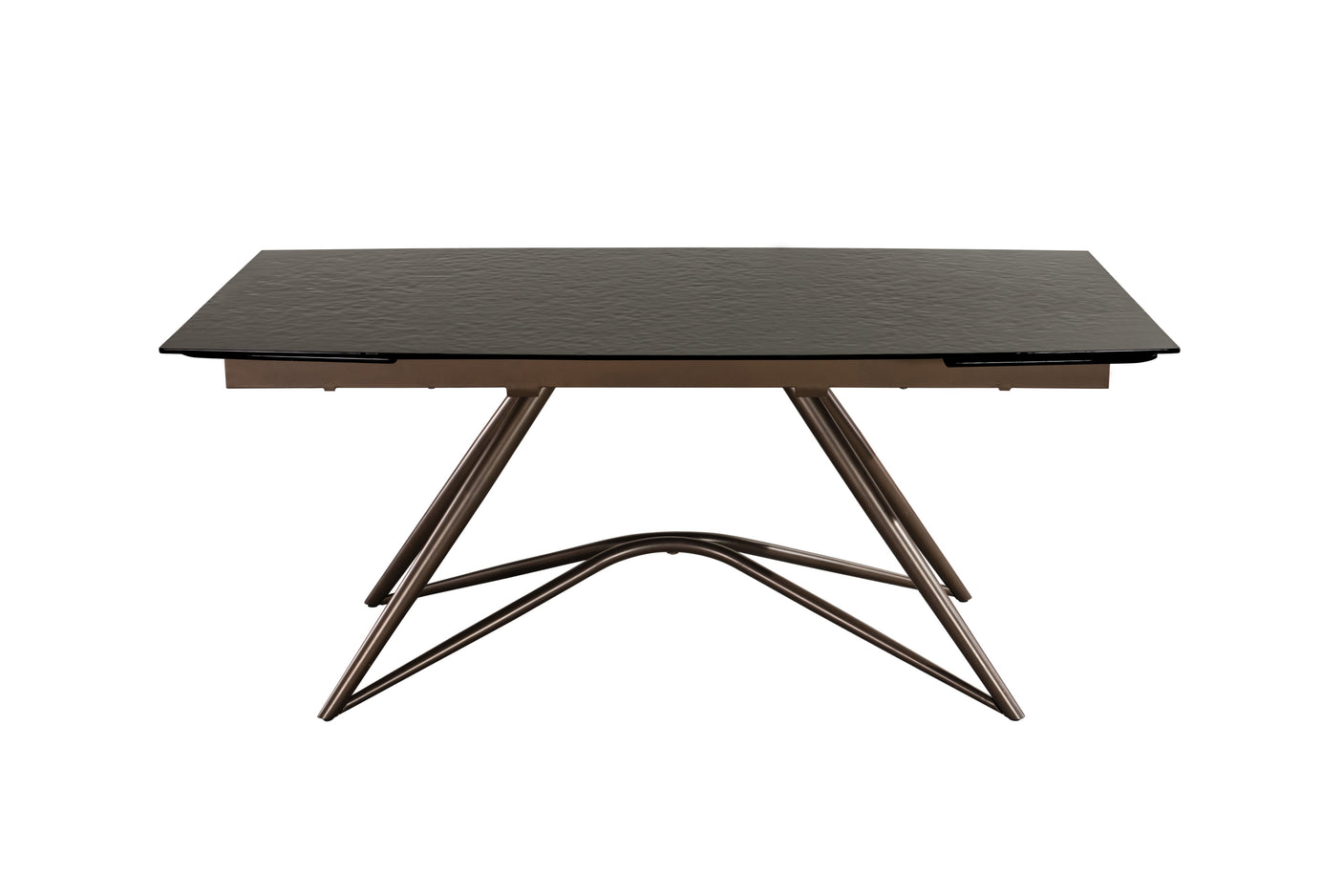 Louvre Fused Glass Extending Dining Table