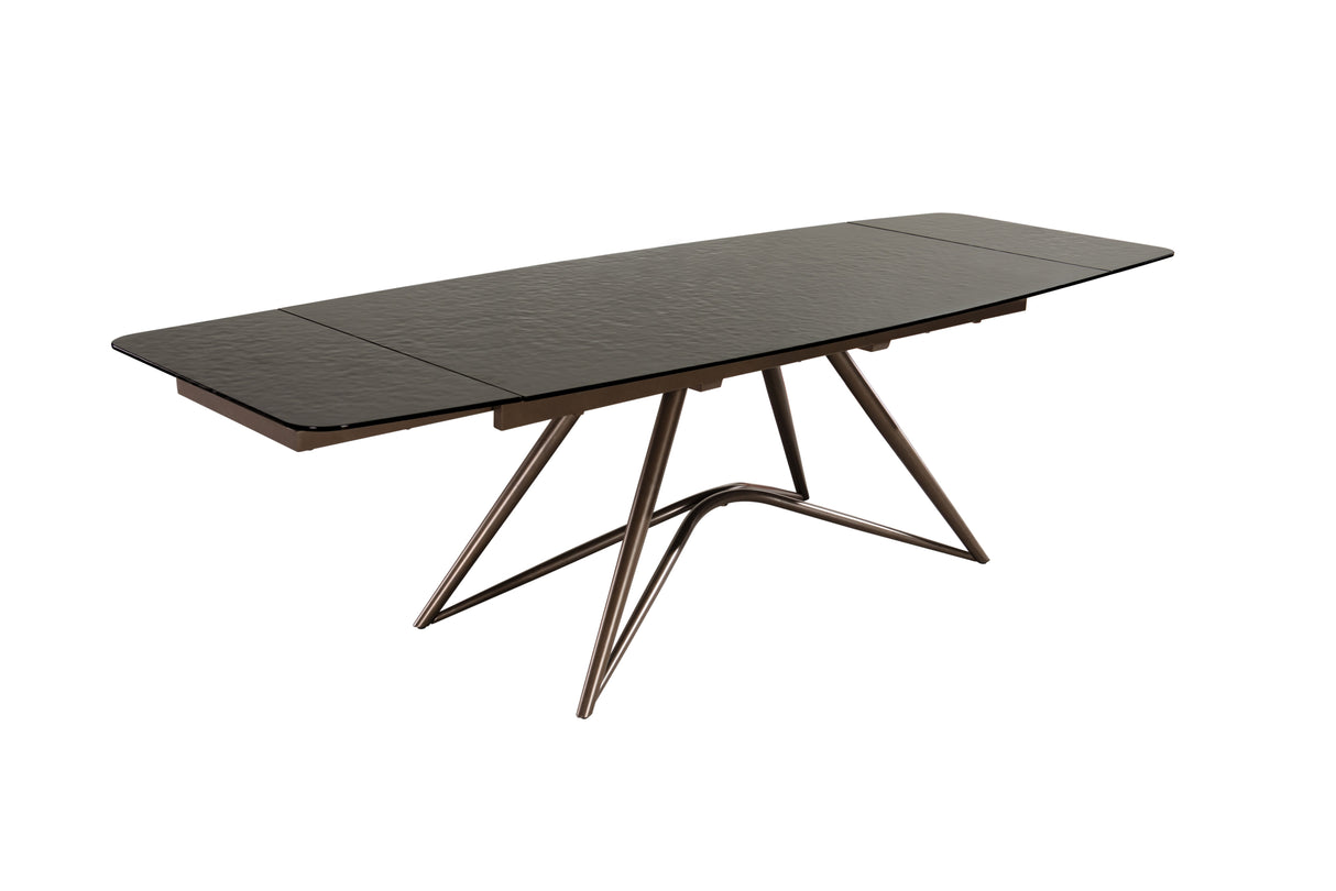 Louvre Fused Glass Extending Dining Table