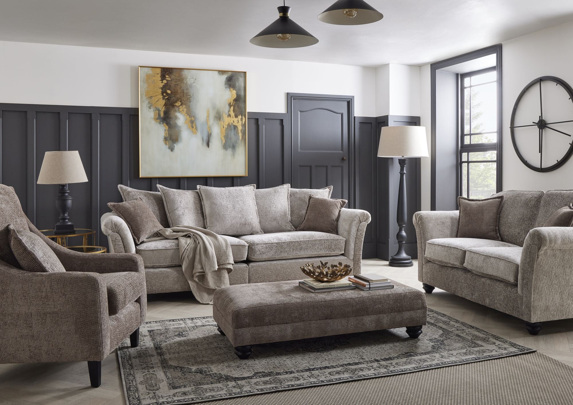 Mackenzie 3 Seater Sofa Pillow Back