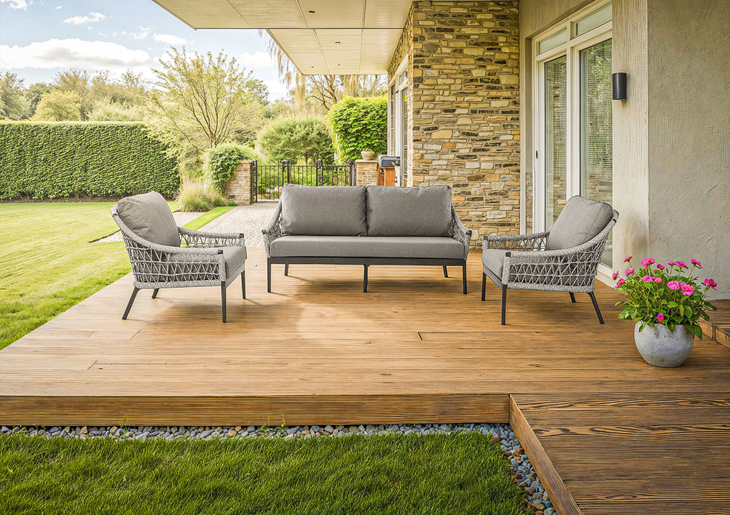 Marra Garden 3 Seater and 2 x Chair Sofa Set