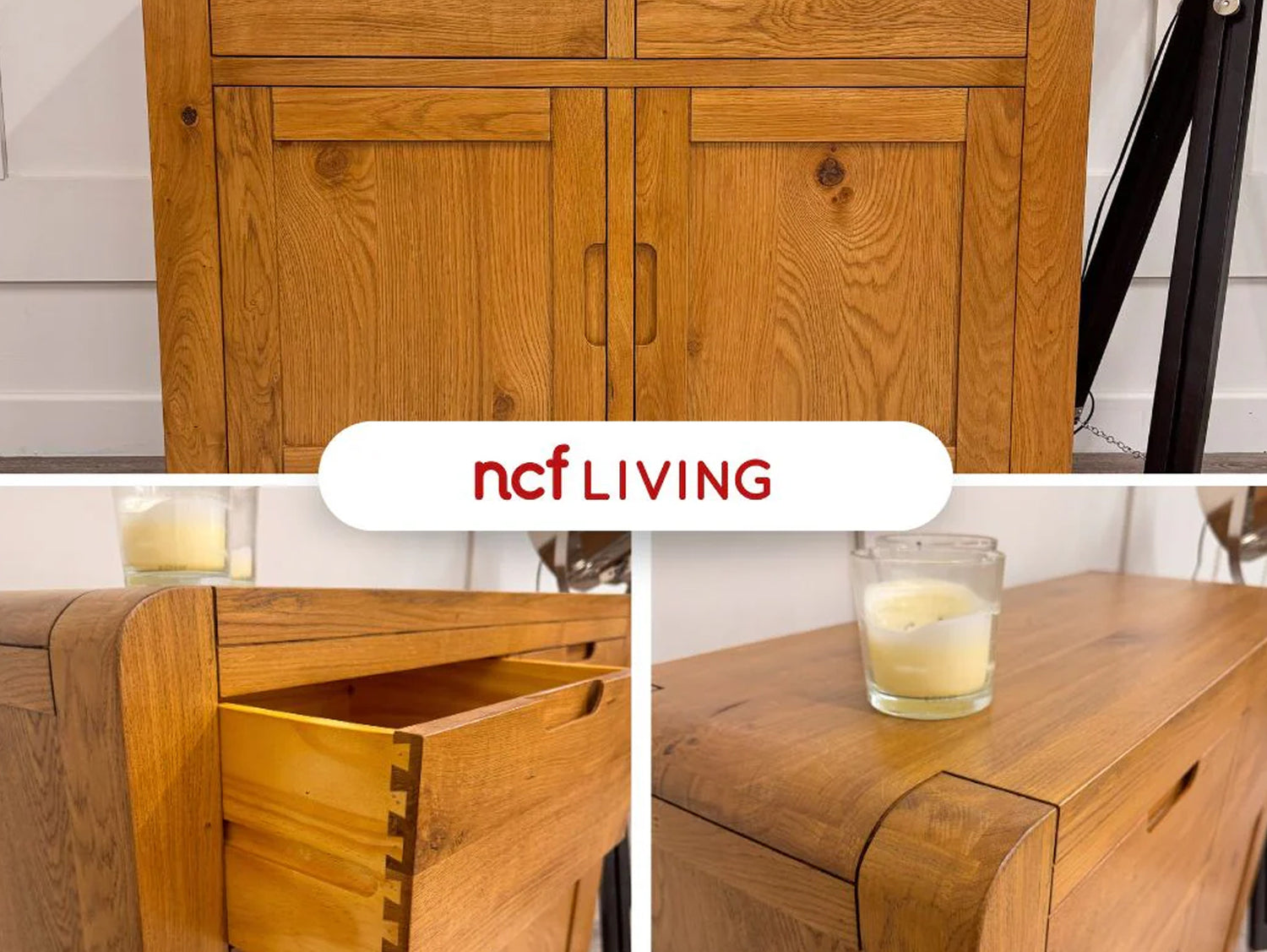 Milan Oak Sideboard with 2 Doors