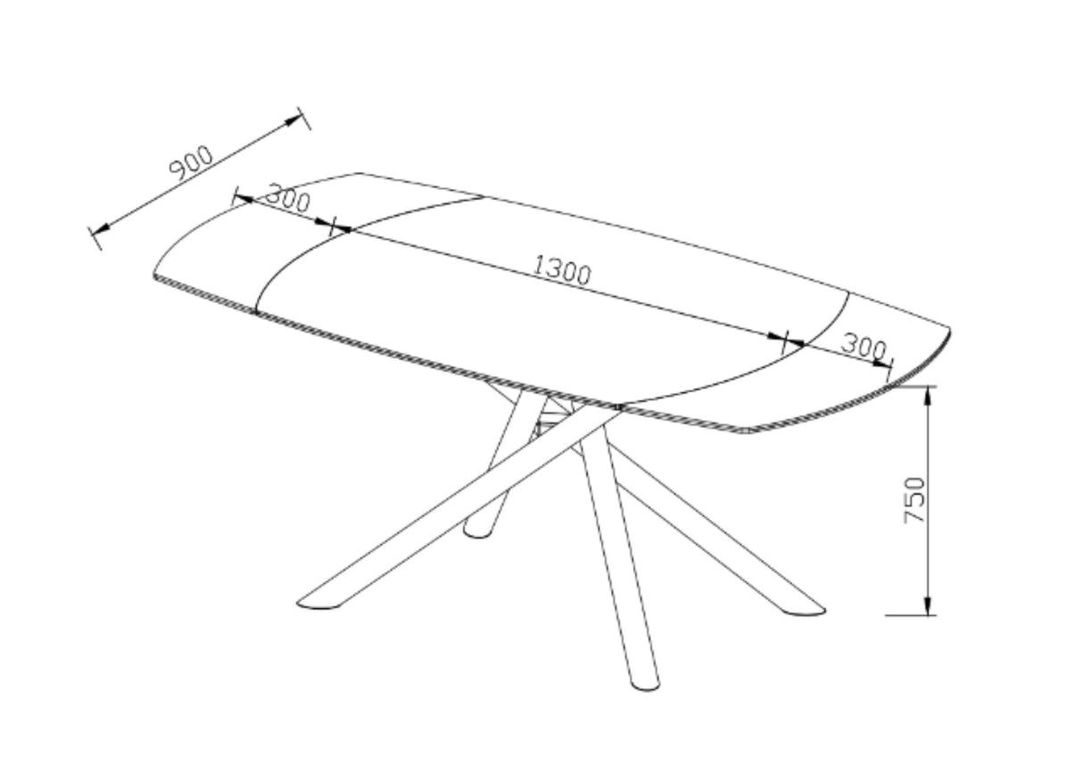 Mona Swivel Extending Dining Table