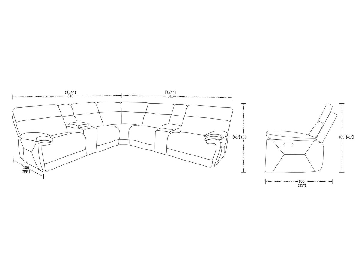 Monaco Large 2 Corner 2 with Console and Music