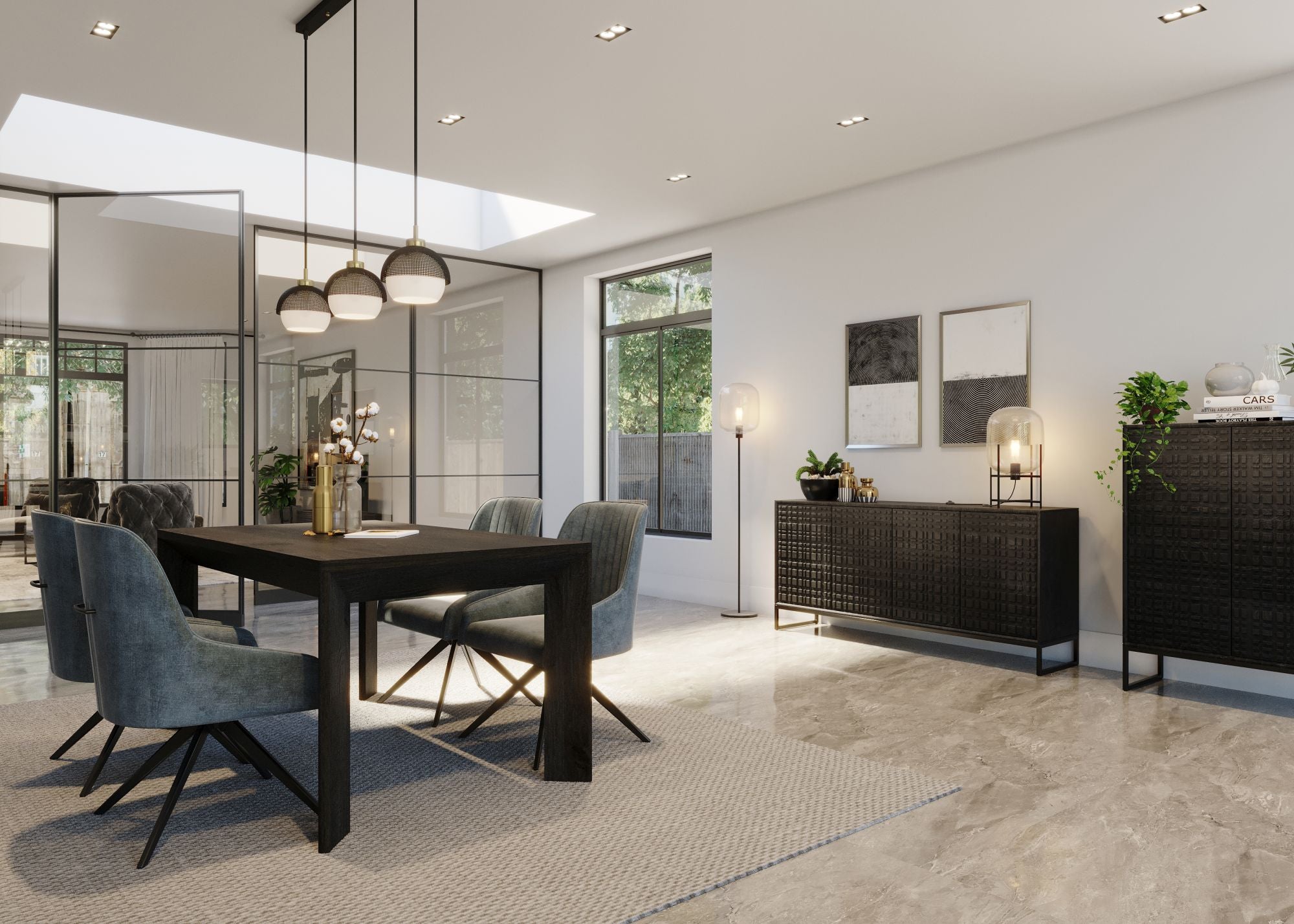 Ingot Fixed Top Dining Table