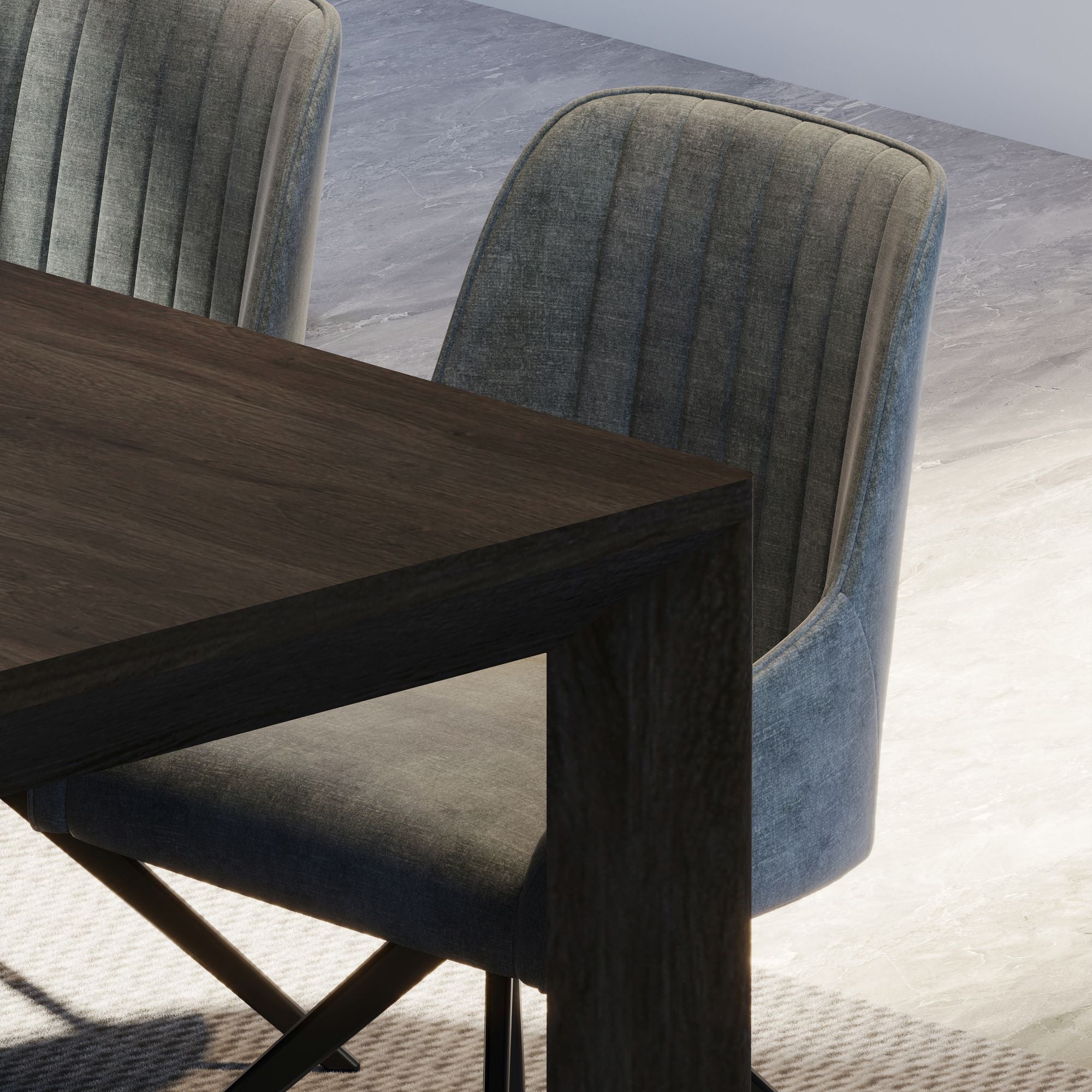 Ingot Fixed Top Dining Table