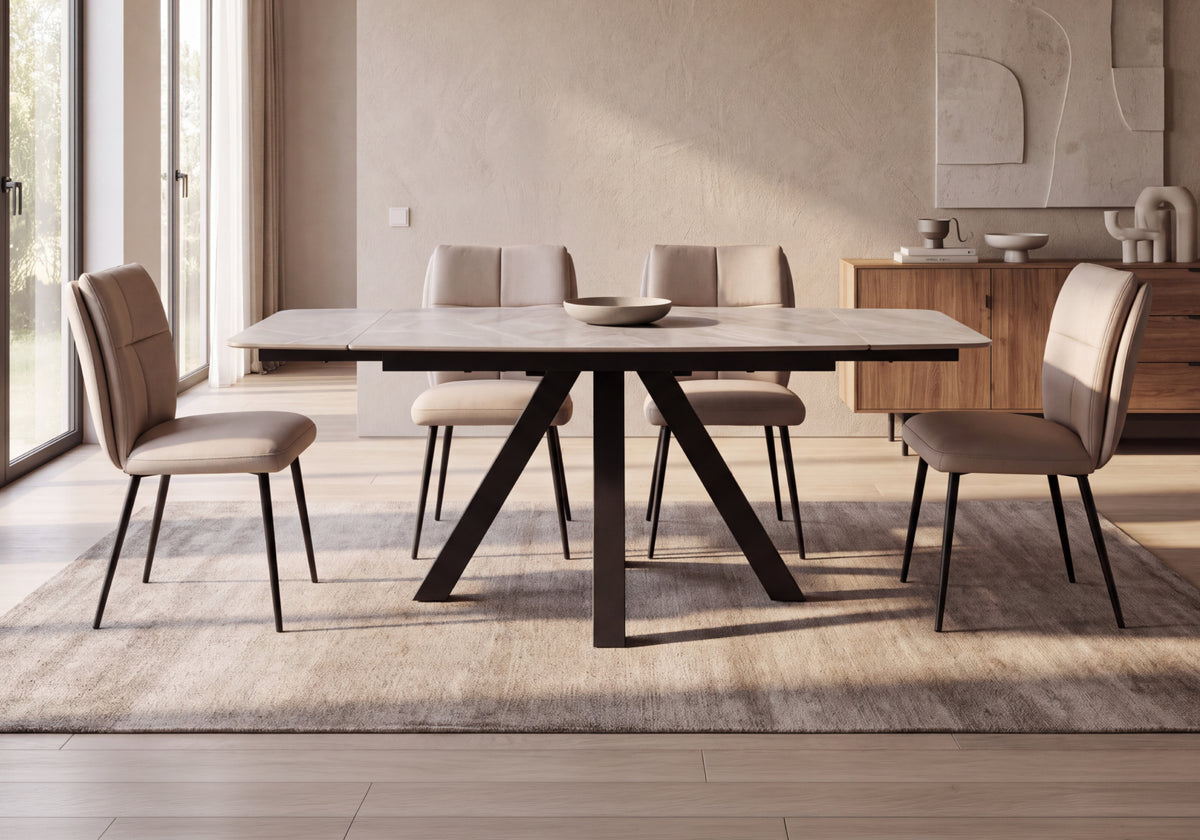 Nadia Ceramic Extending Dining Table