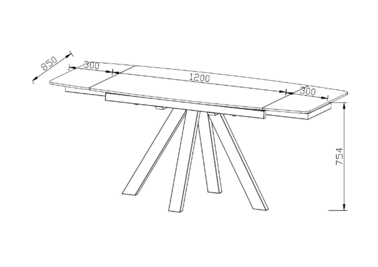 Nadia Table with 4 Chairs