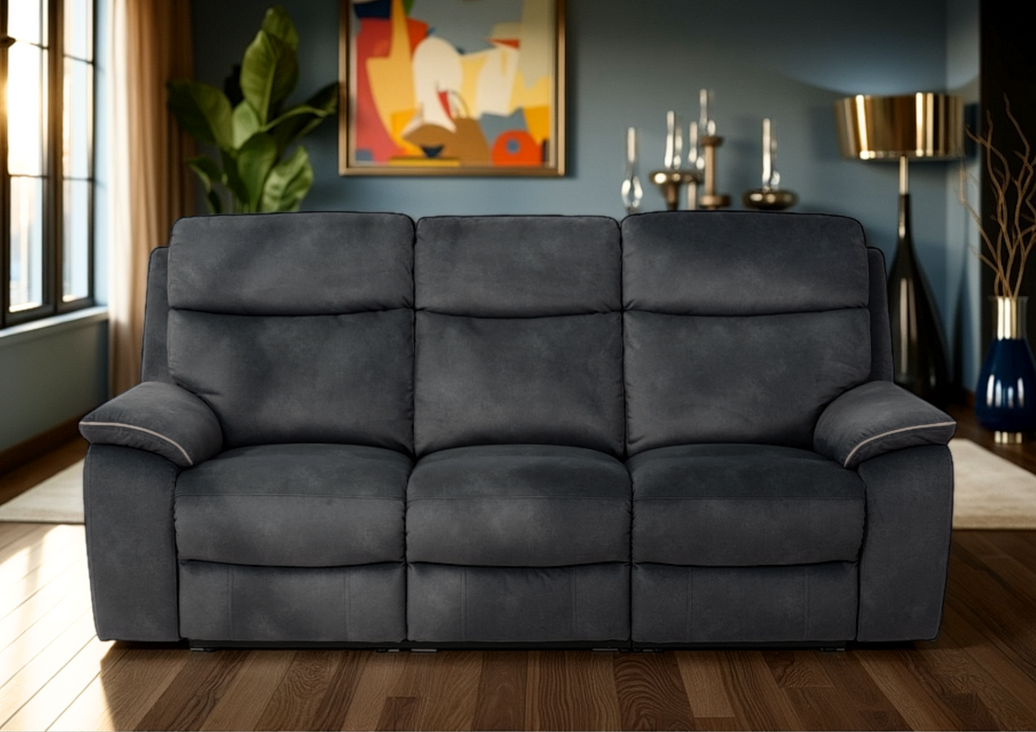 Naples 3 Seater Recliner Sofa with USB