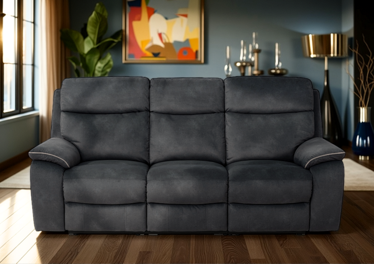 Naples 3 Seater Recliner Sofa with USB