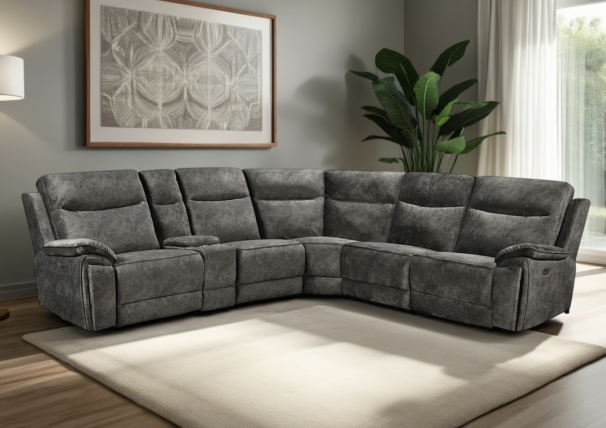 Osaka Modular Corner Recliner Sofa with Console