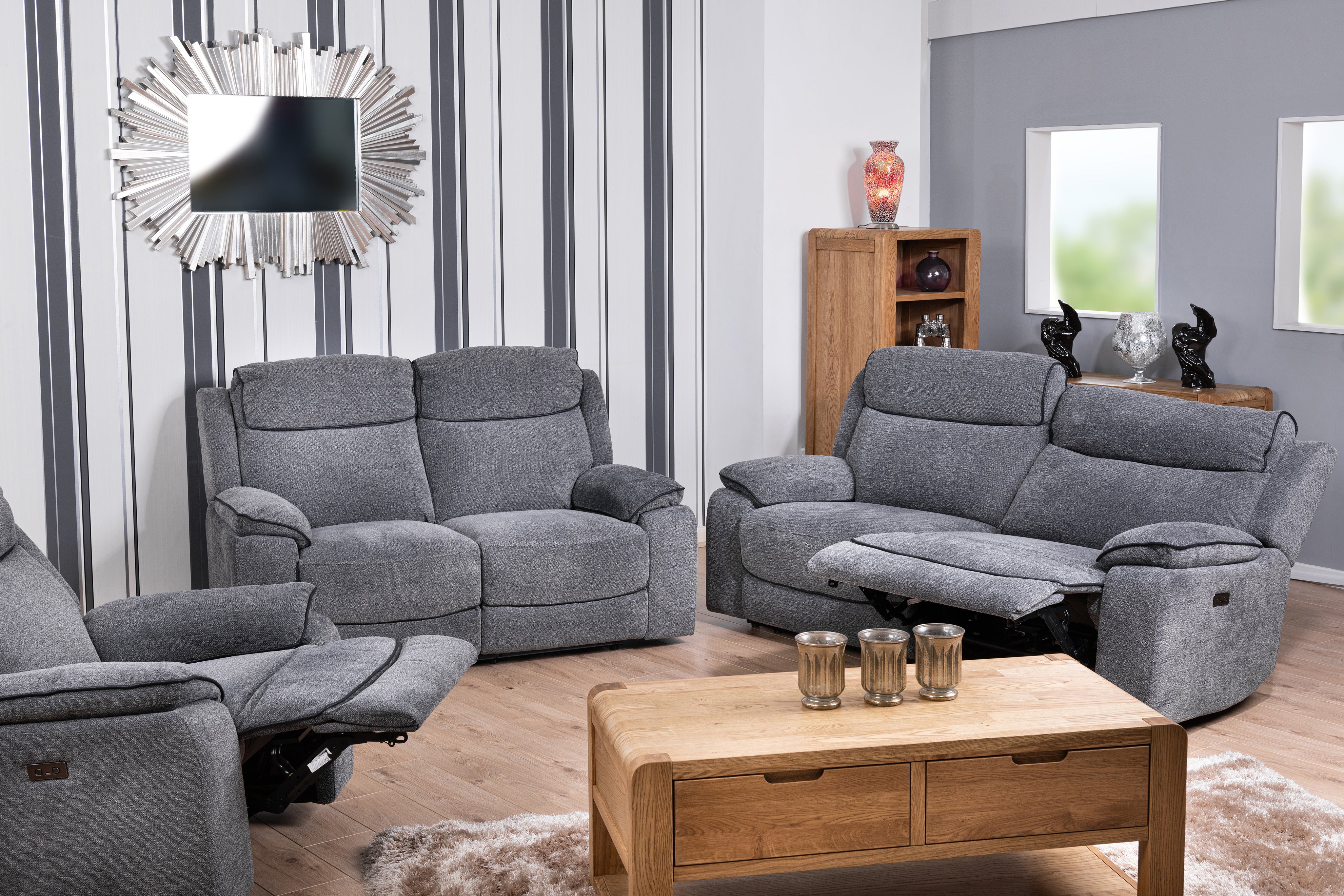 Peru 2 Seater Sofa With Power Recliner