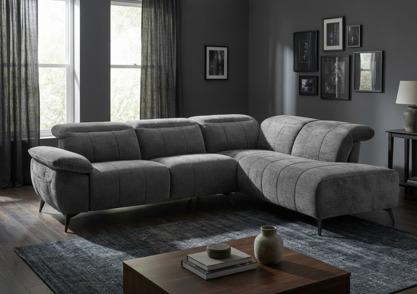 Vesper Chaise Power-Recliner with Manual Headrest