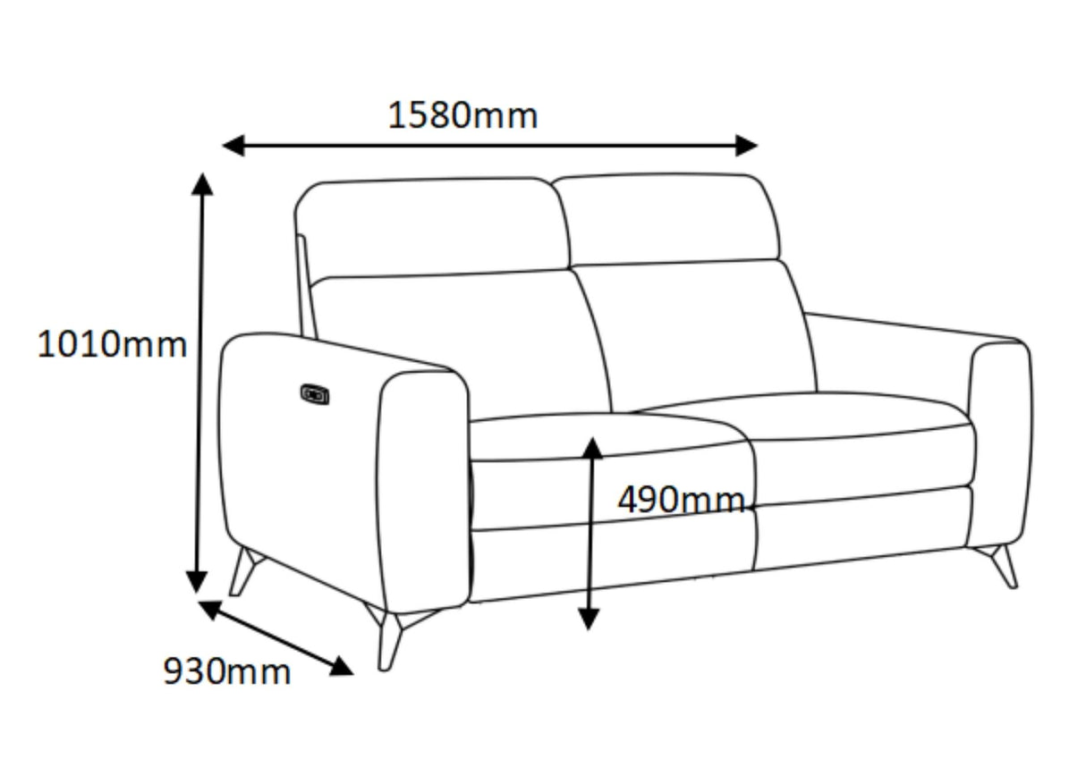 Finch 2-Seater Power Recliner Sofa