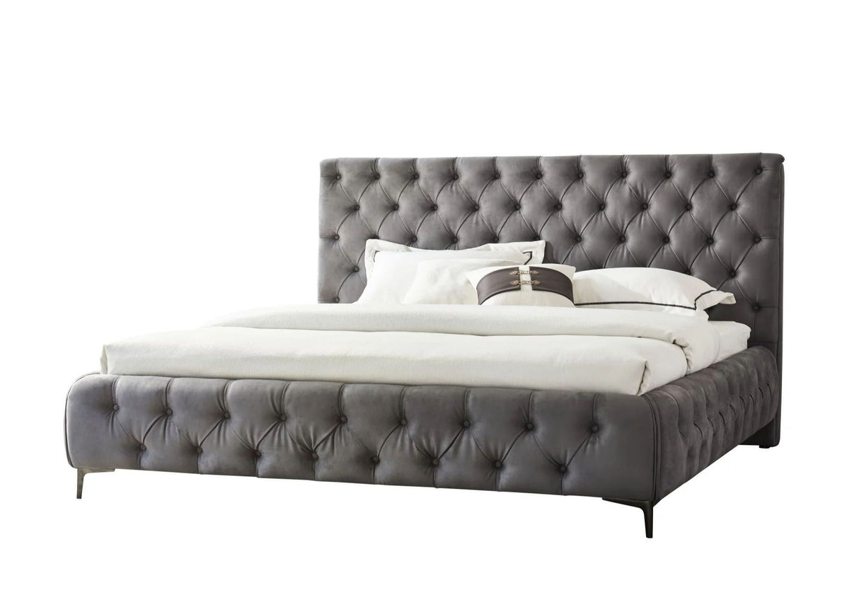 Royal Super King Bed Frame - Grey
