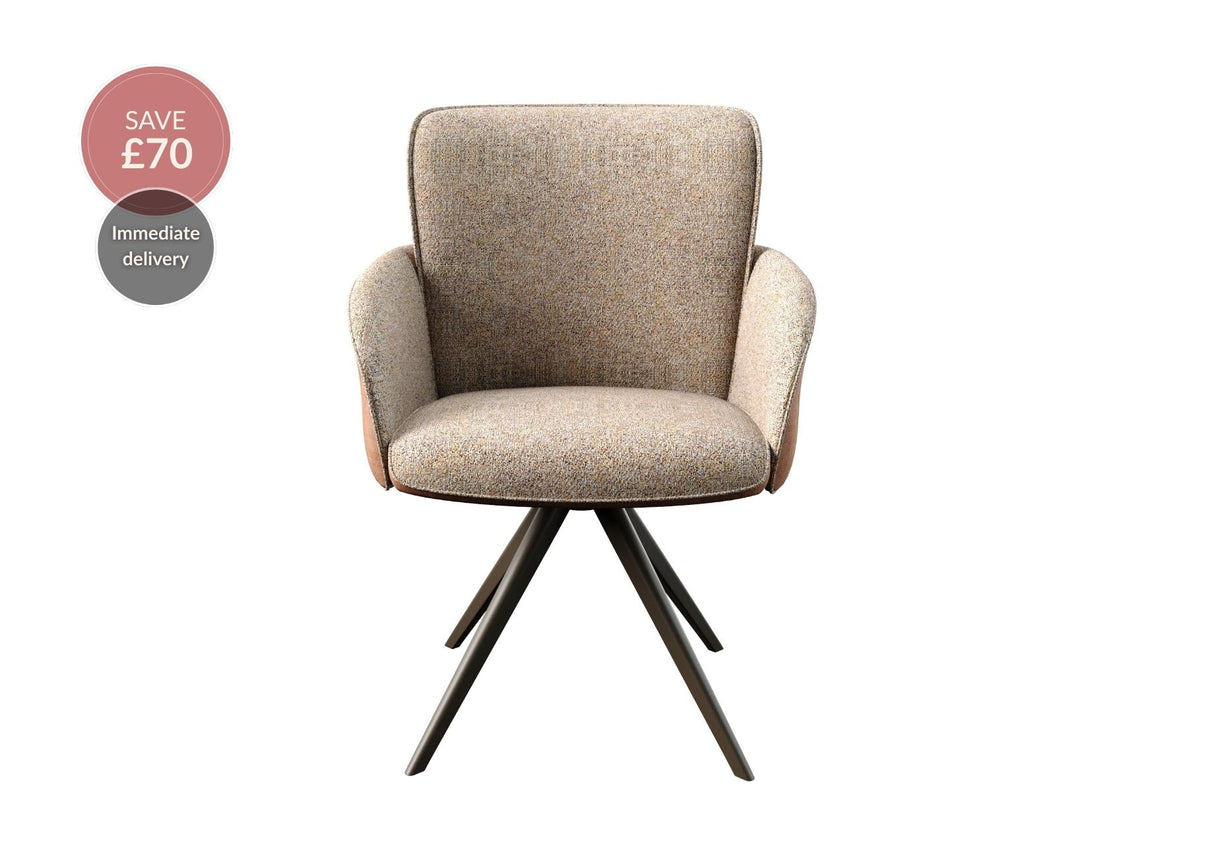 Rosso 360° Auto-Return Swivel Dining Chair